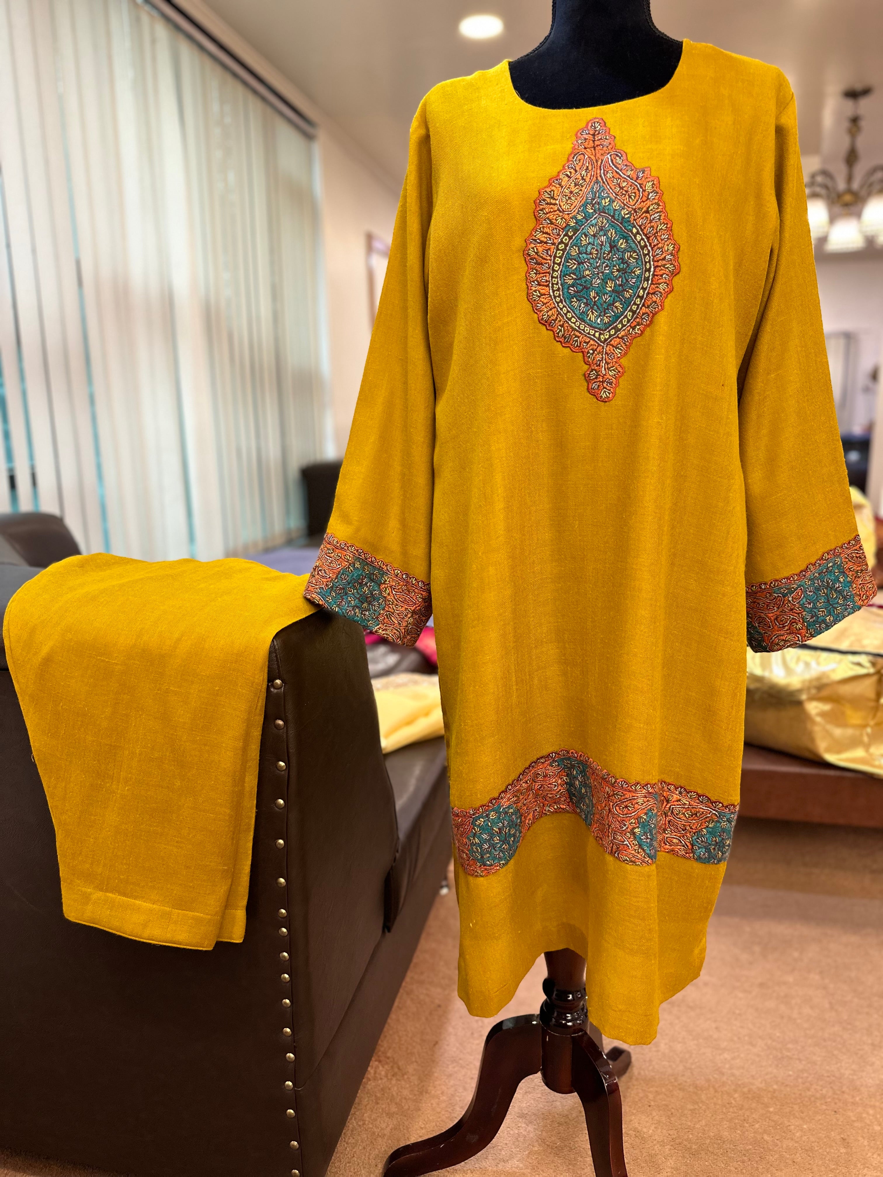 Purepashmina blend 2 piece kurta set pwb321