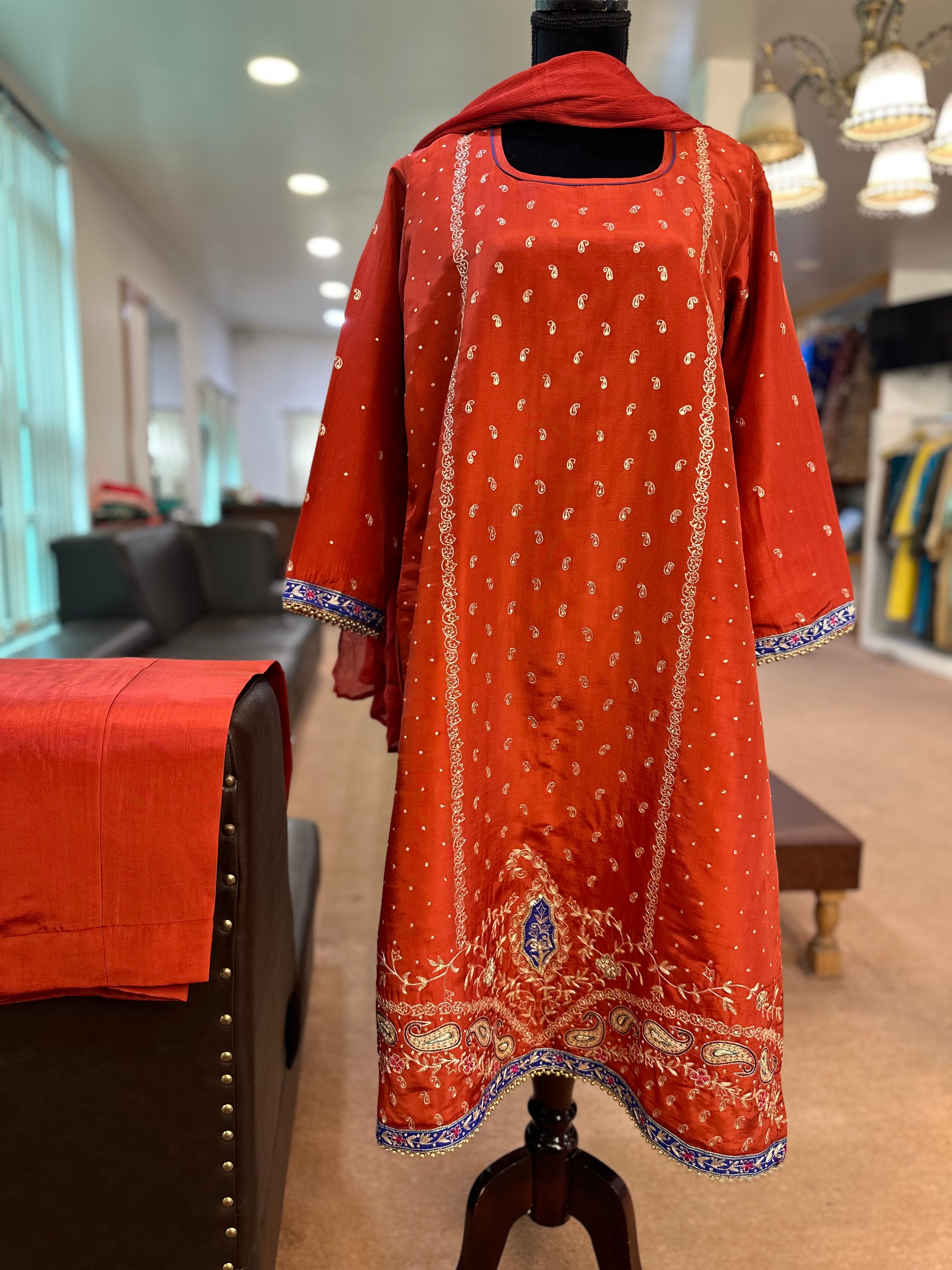 Handwork kurta set pbks875