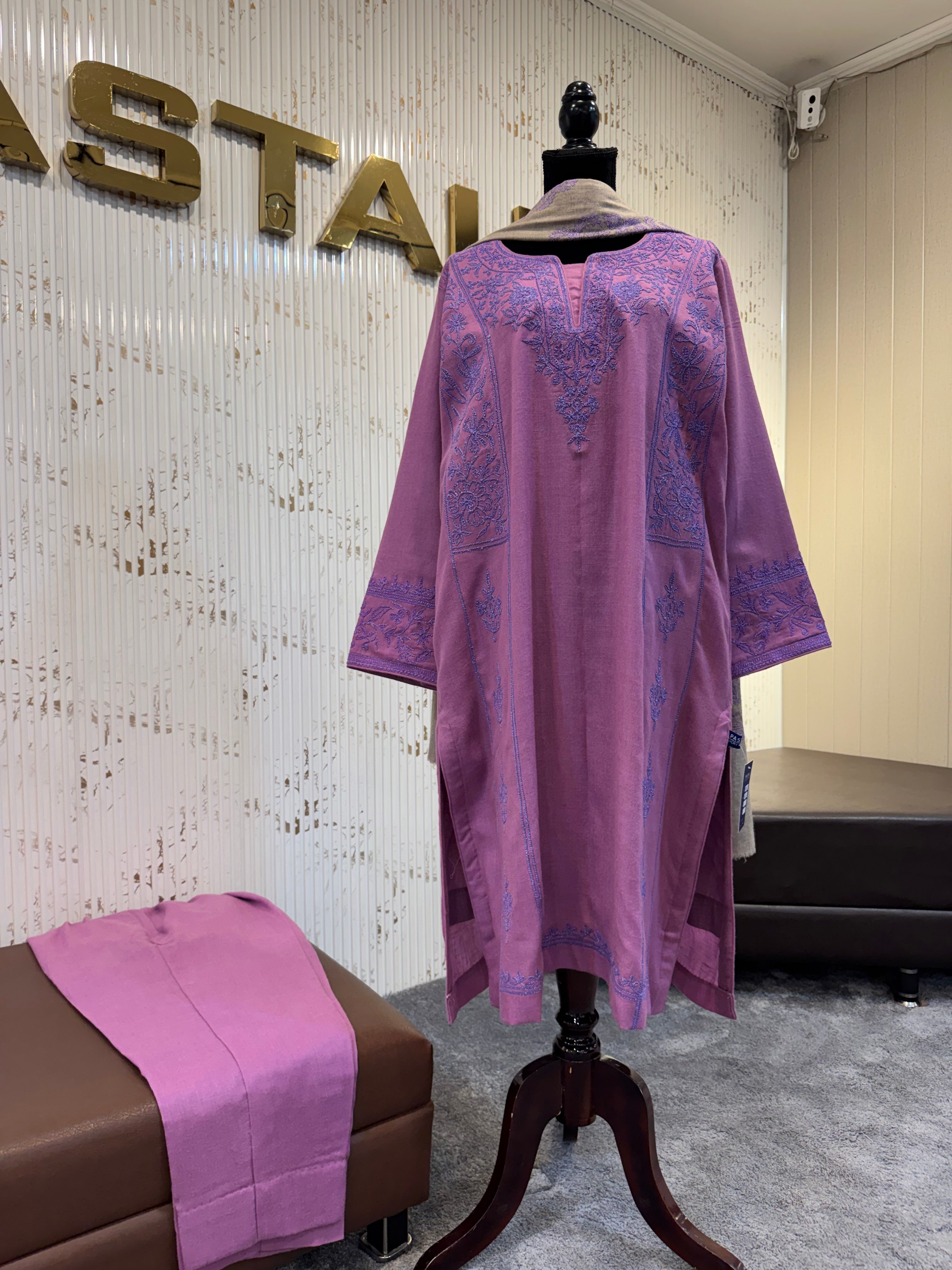 Purepashmina blend kurta set pwb615