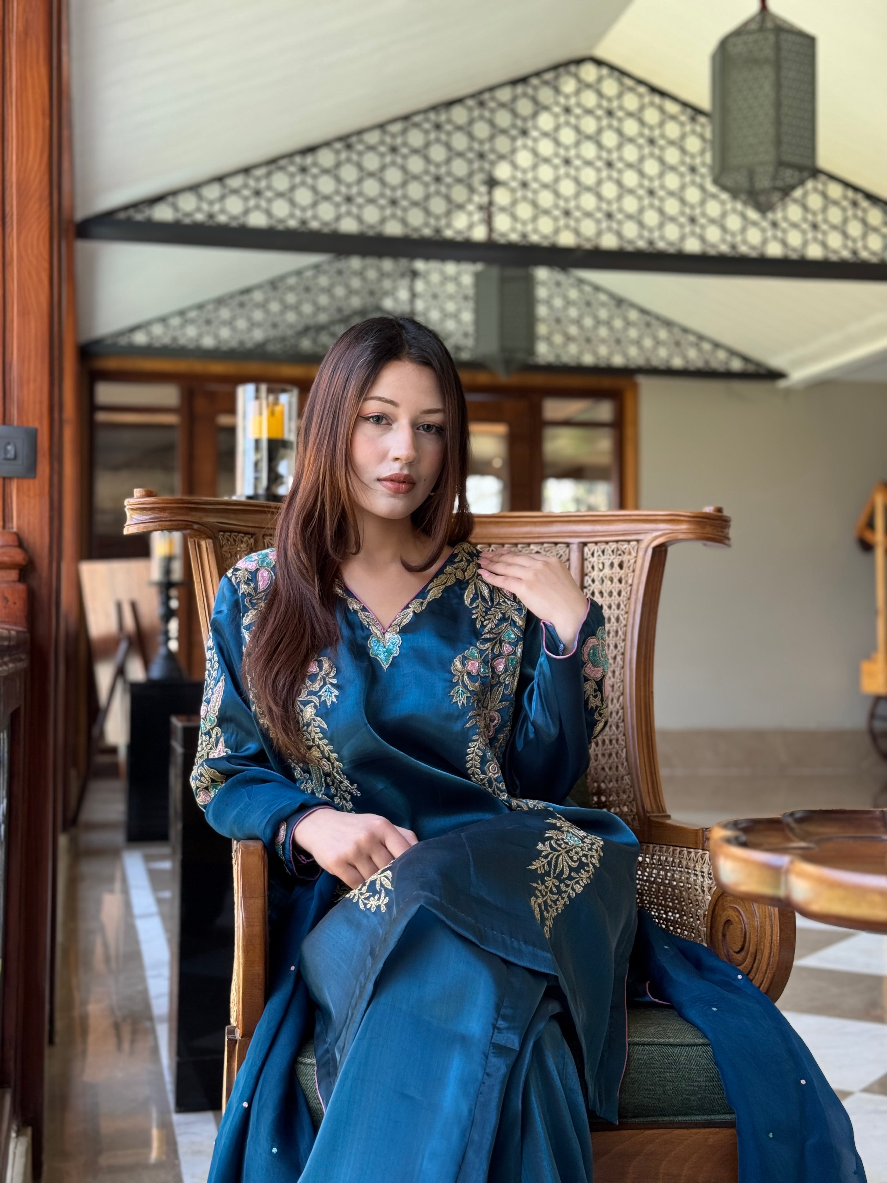 Tilla kurta set jimmy choo organza Mtks860