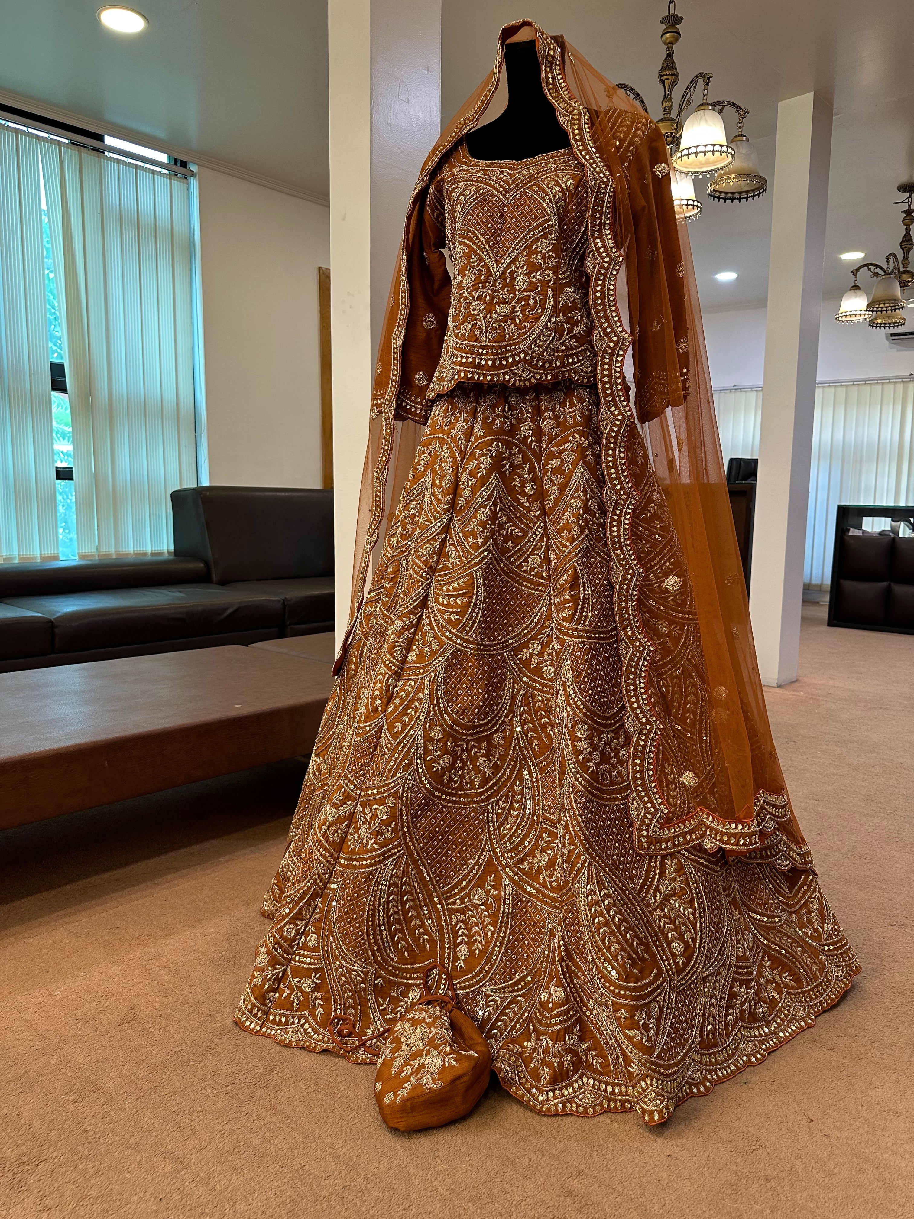 Handembroidered Bridal lehanga