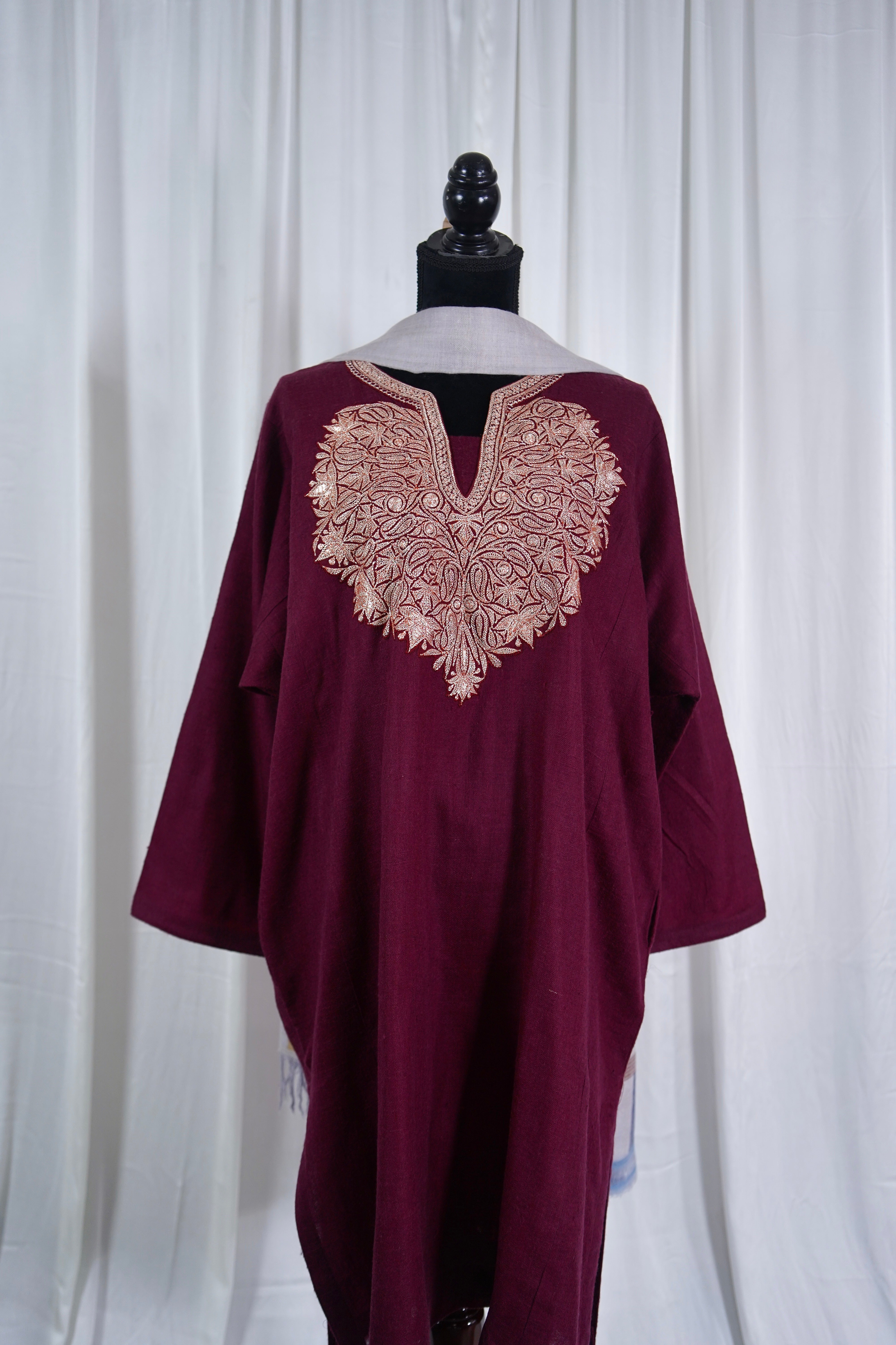 Purepashmina blend pheran set 2 pc pwb487