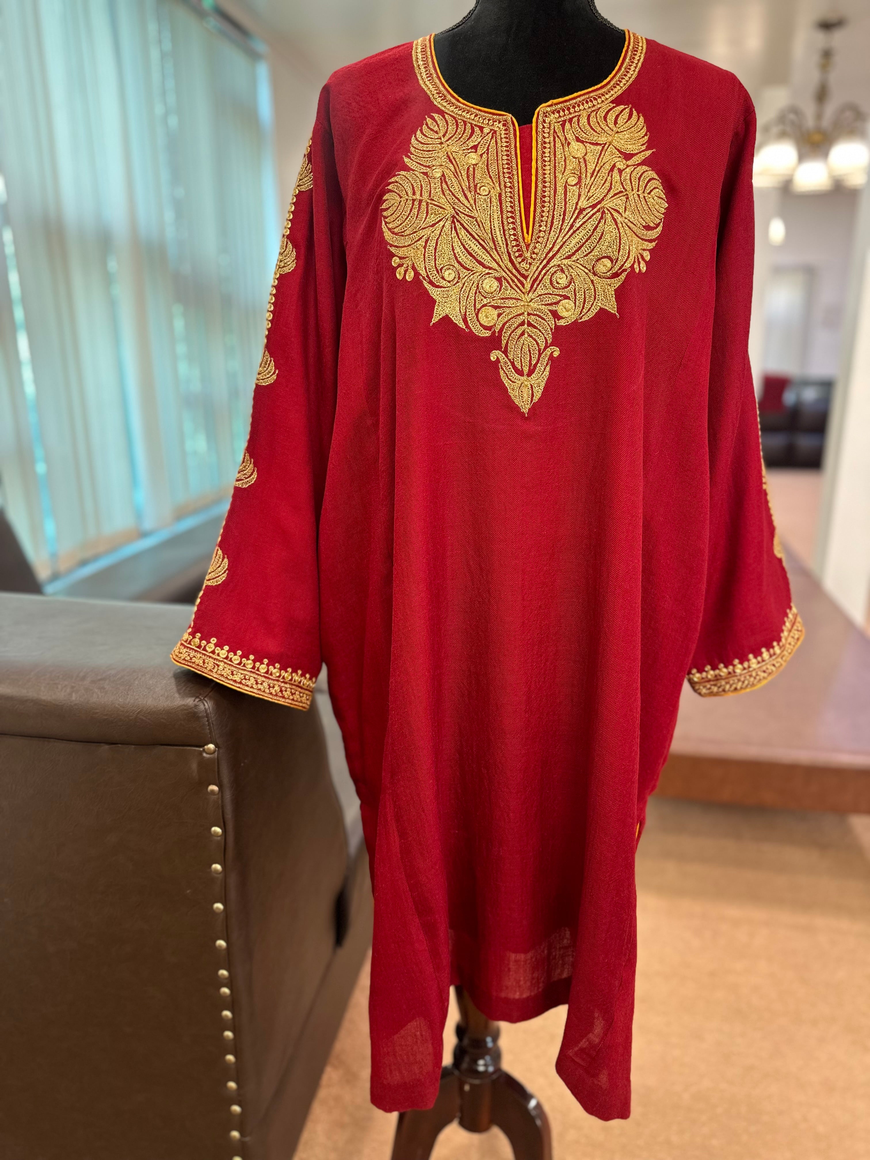 Purepashmina blend pheran pwb326