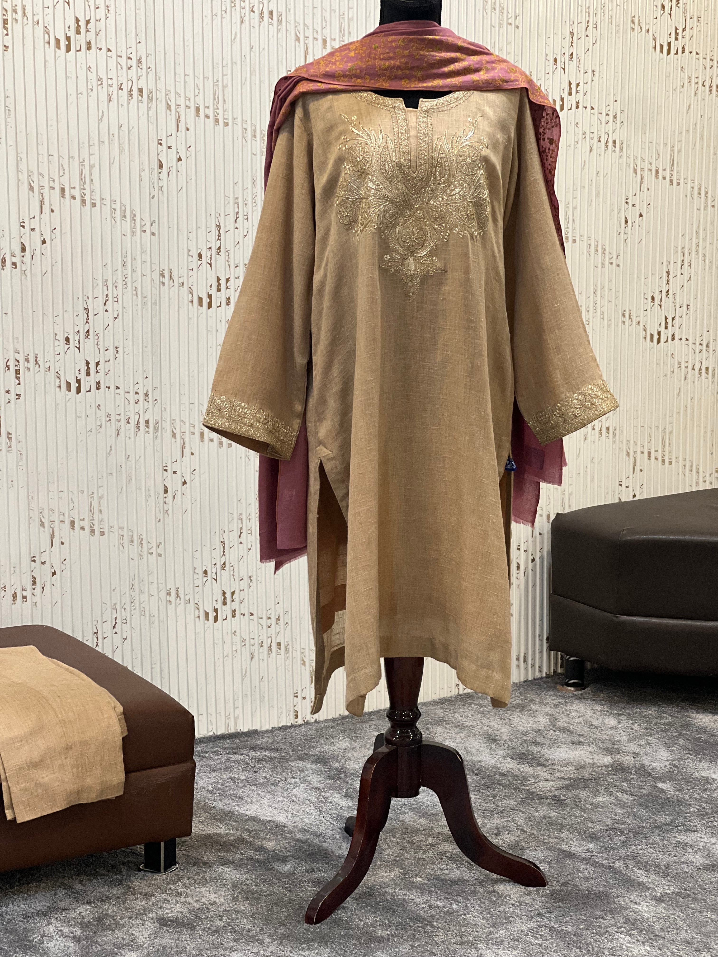 Pure pashmina blend 2pc kurta set pwb506