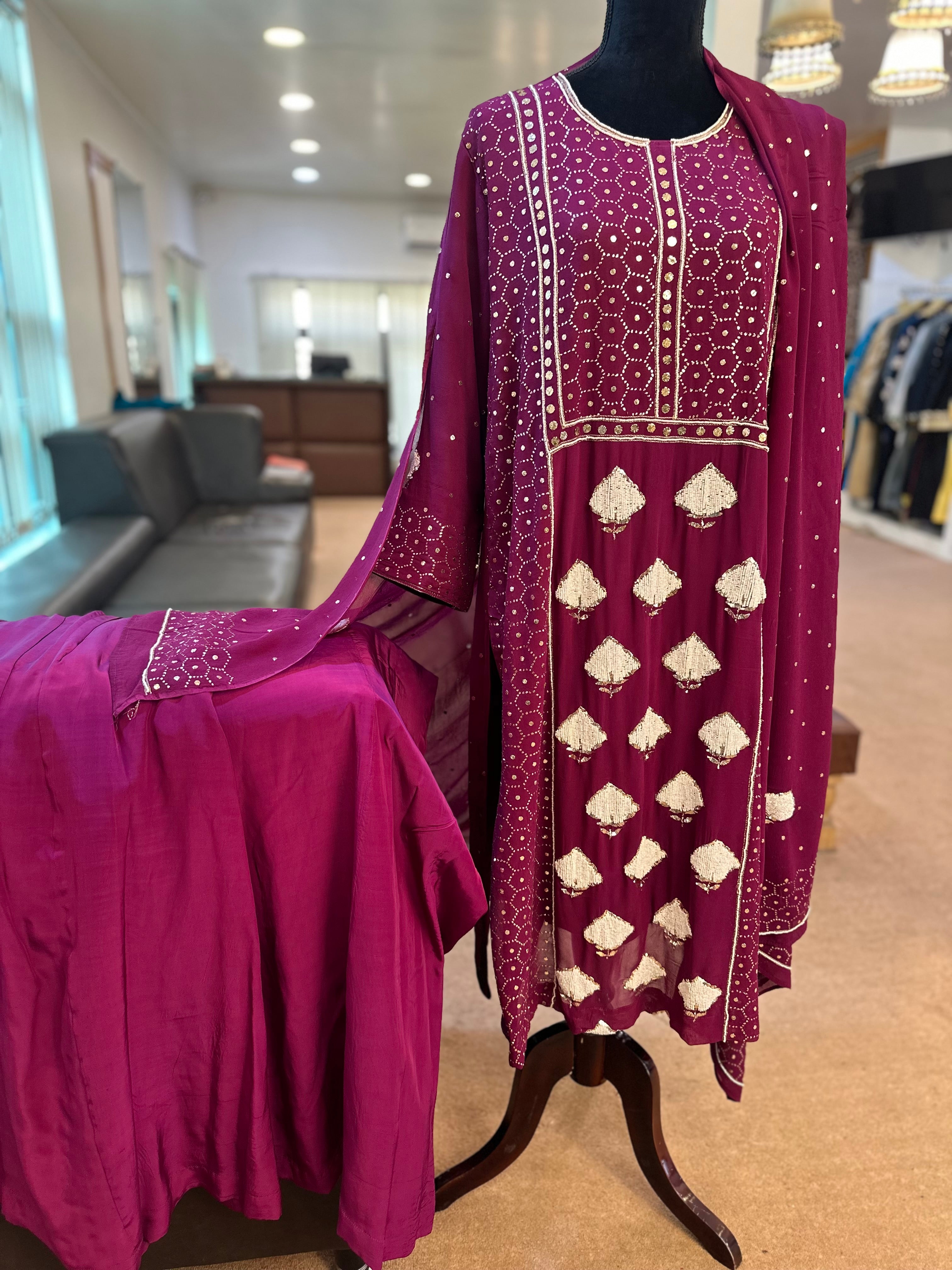 Handwork sharara set pbks840