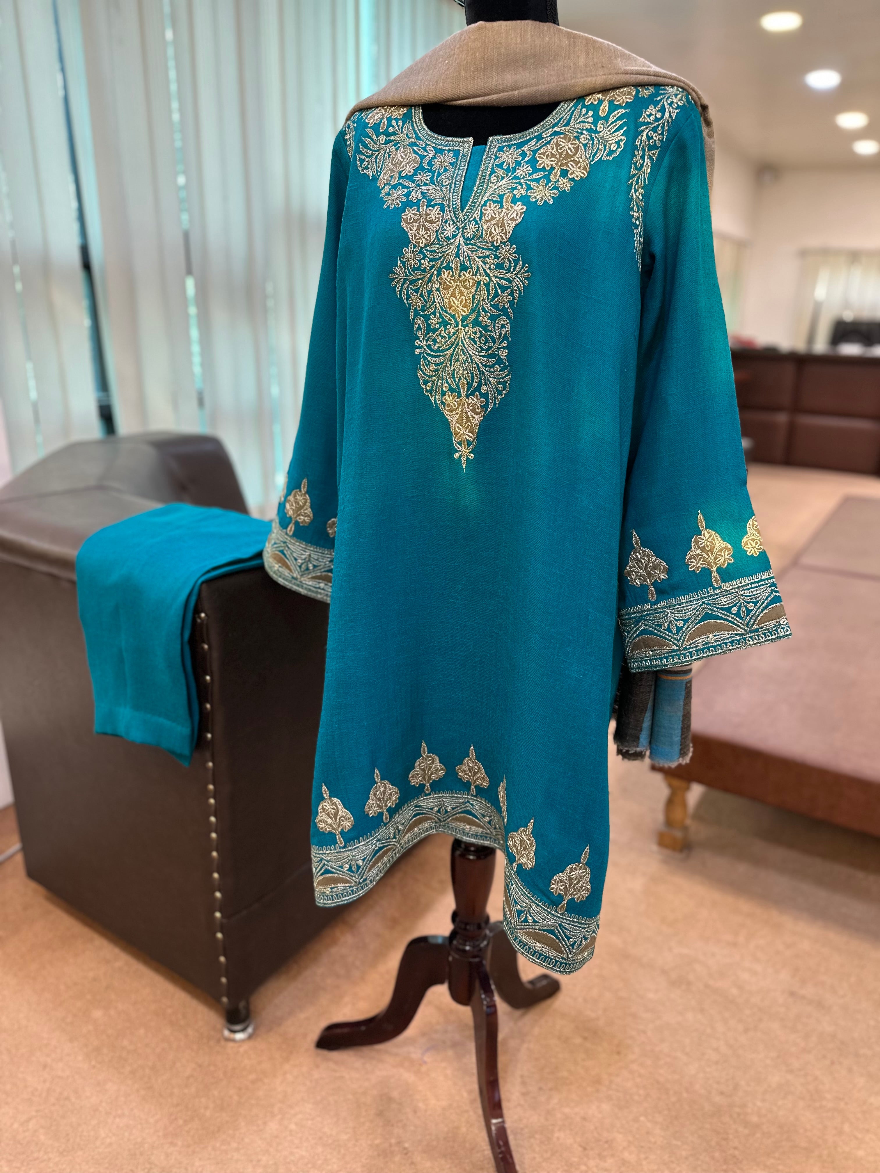 Purepashmina blend kurta set pwb481