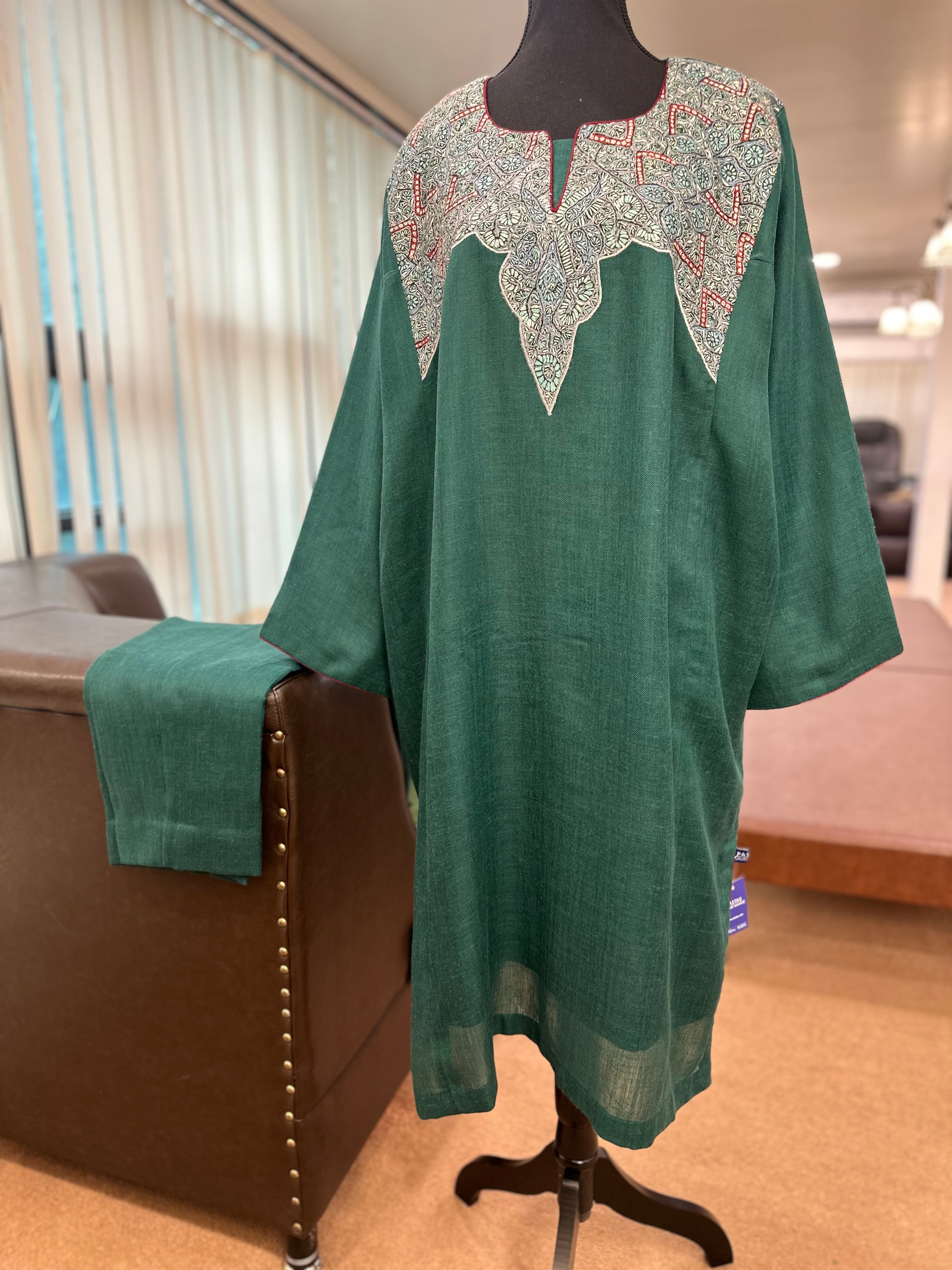 Purepashmina blend pheran set pwb372