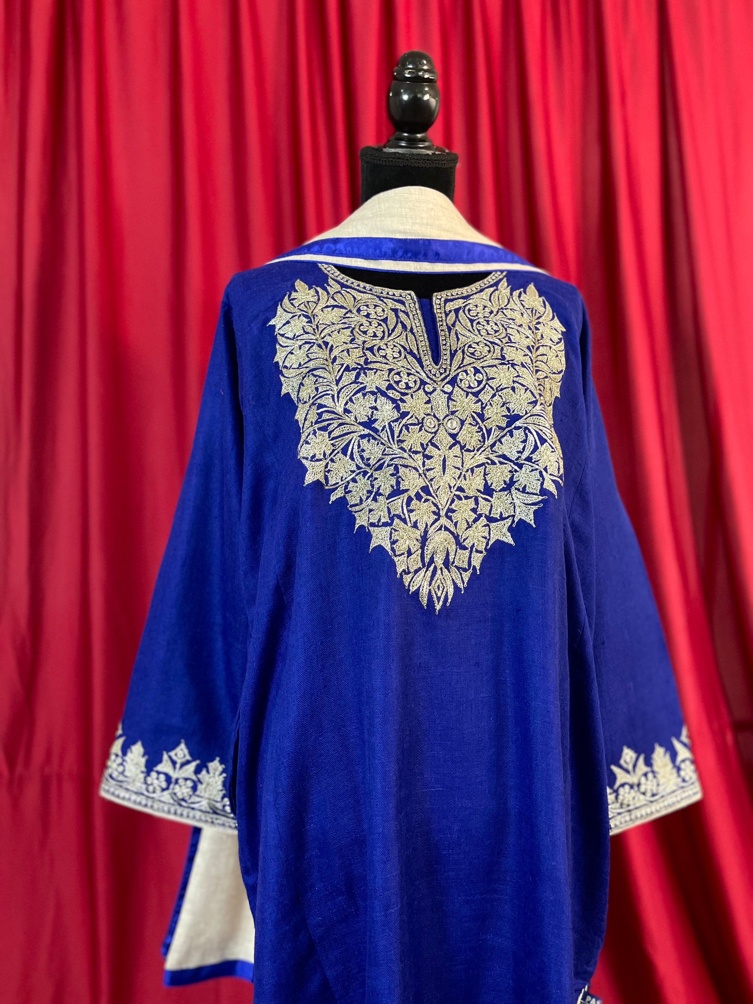 Purepashmina blend pheran set 3 pc