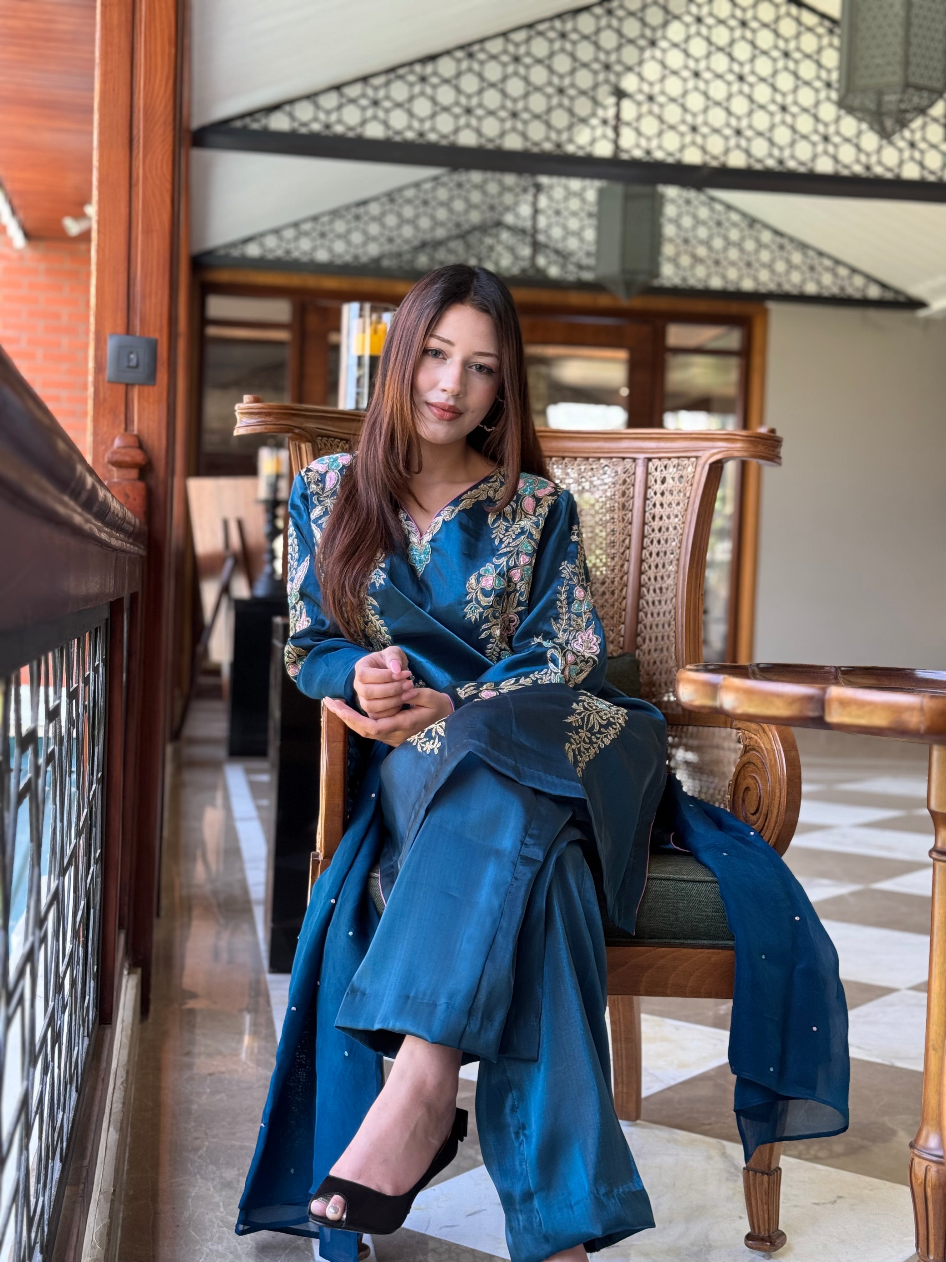Tilla kurta set jimmy choo organza Mtks860