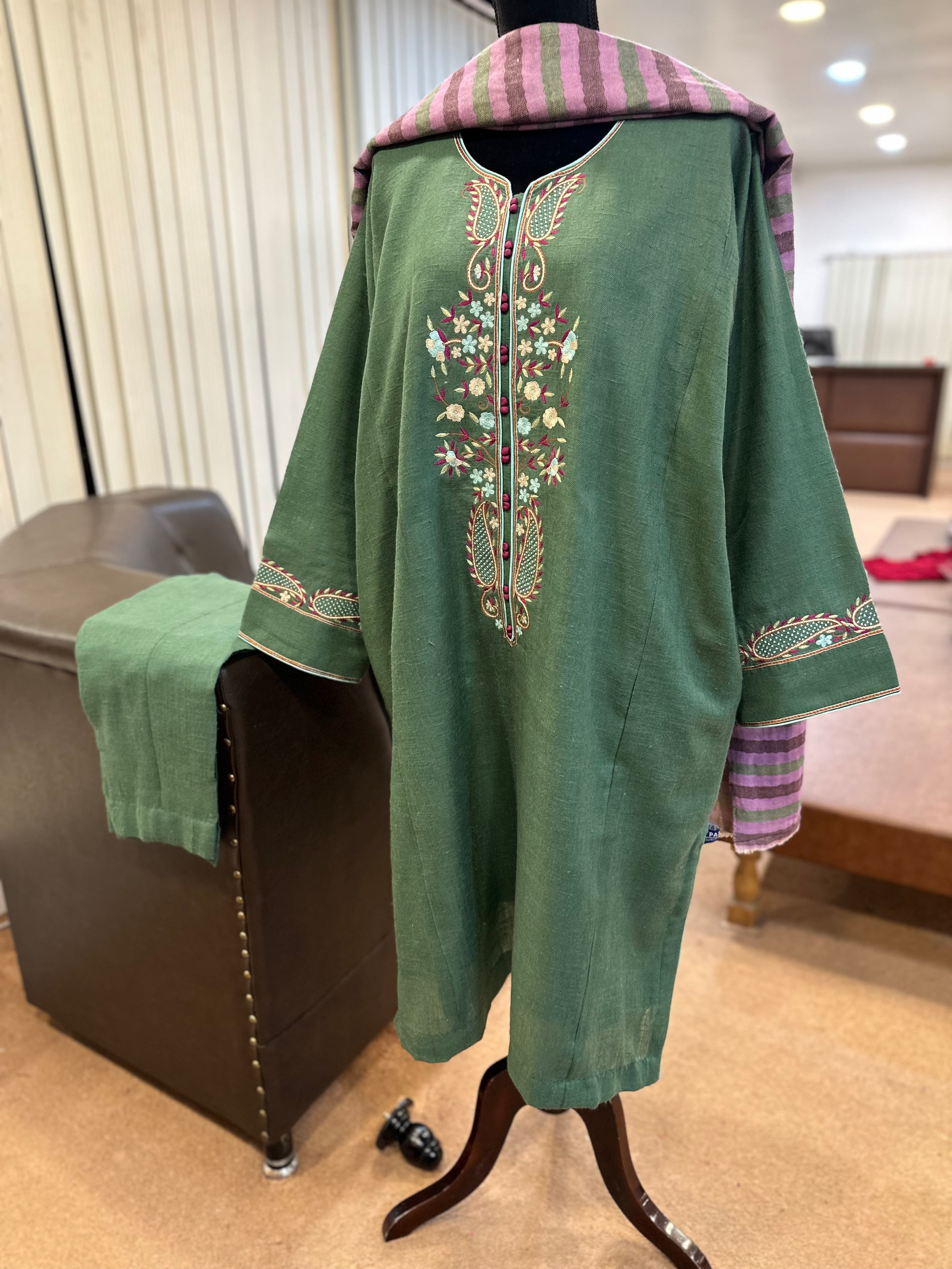 Purepashmina blend pheran set pwb492