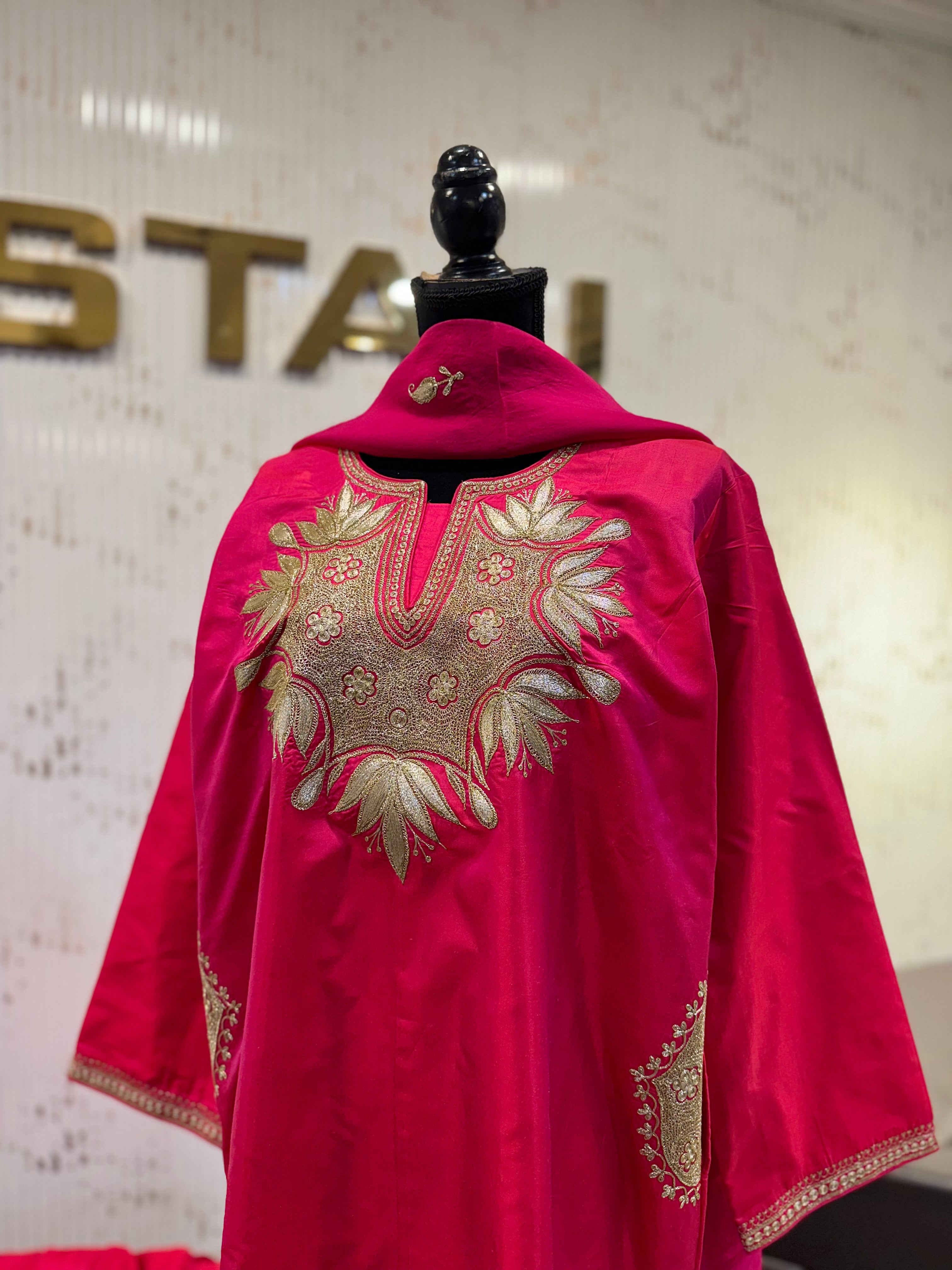 Puresilk  3 pc pheran set mtks873