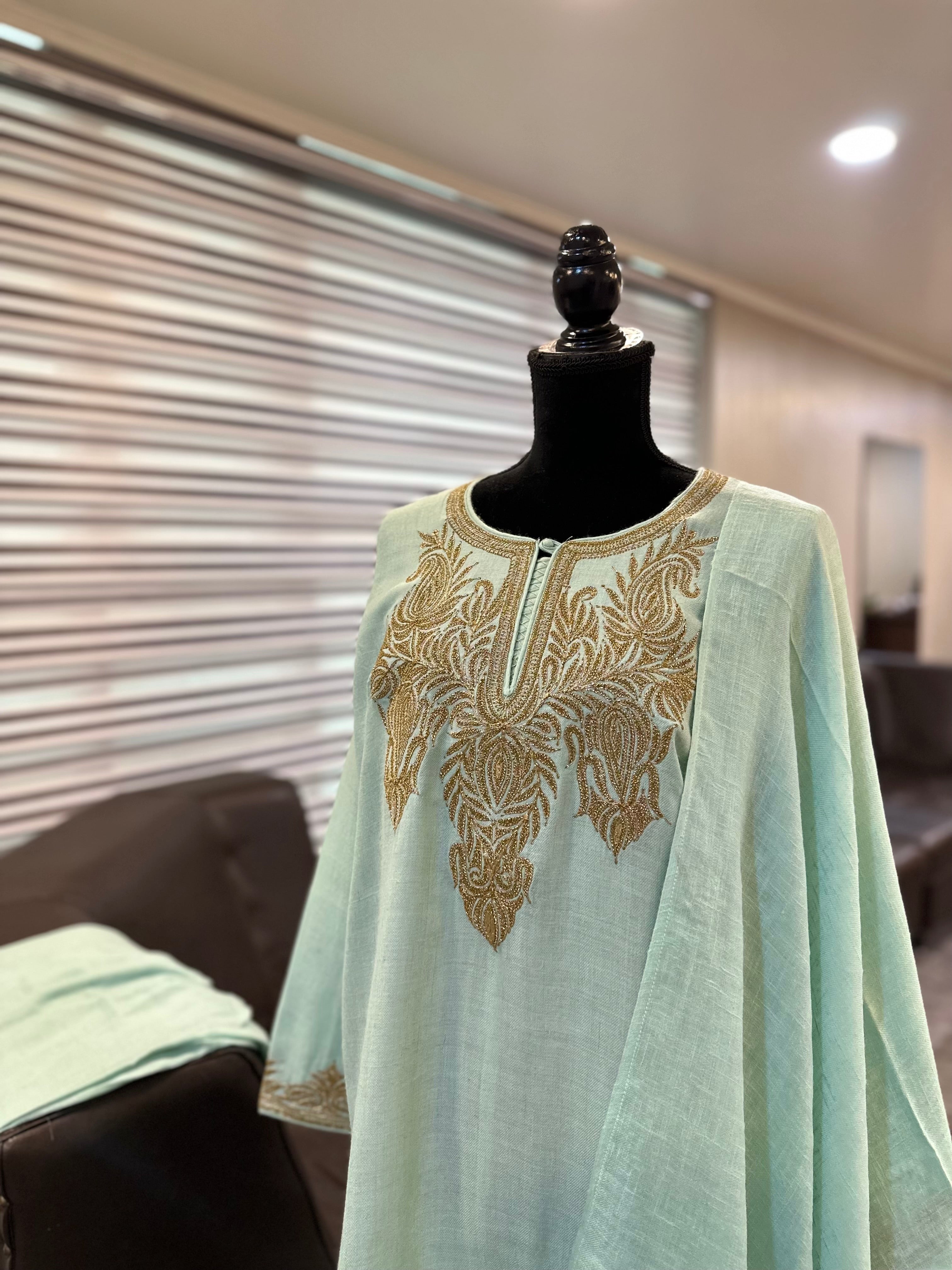 Purepashmina blend 3 pc pheran set