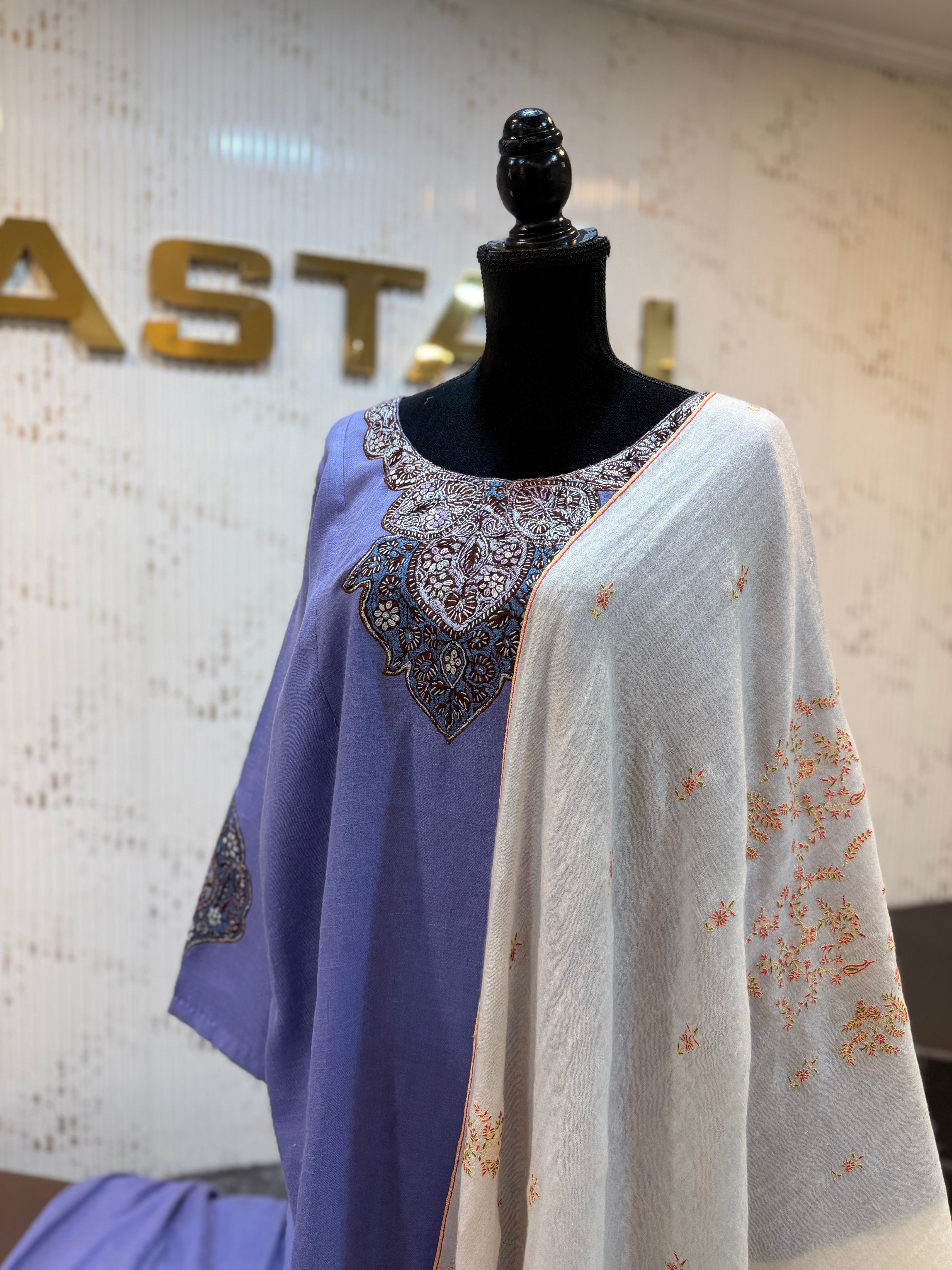 Purepashmina blend 2 piece kurta set pwb553