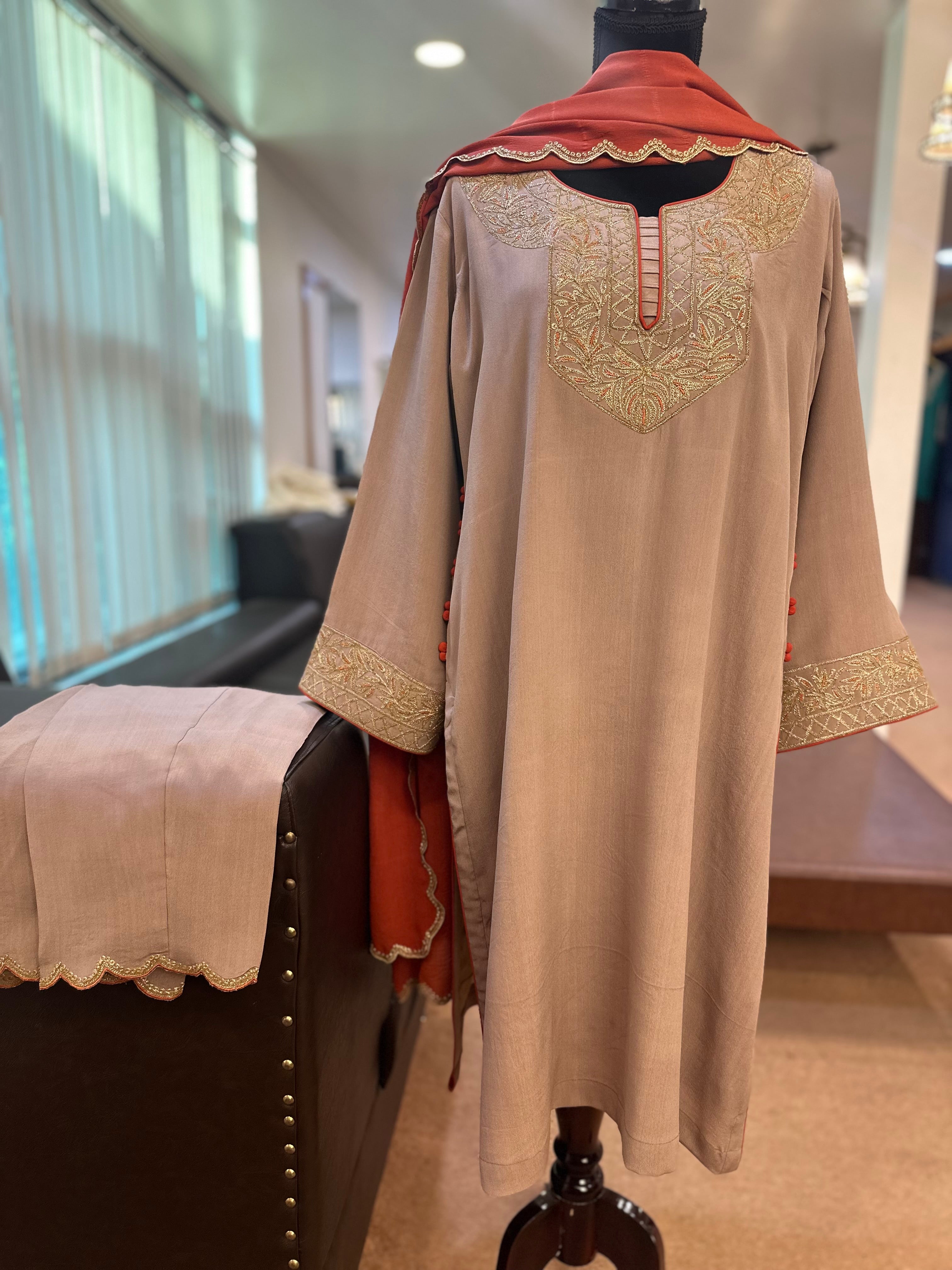 Pure crepe kurta set mtks773