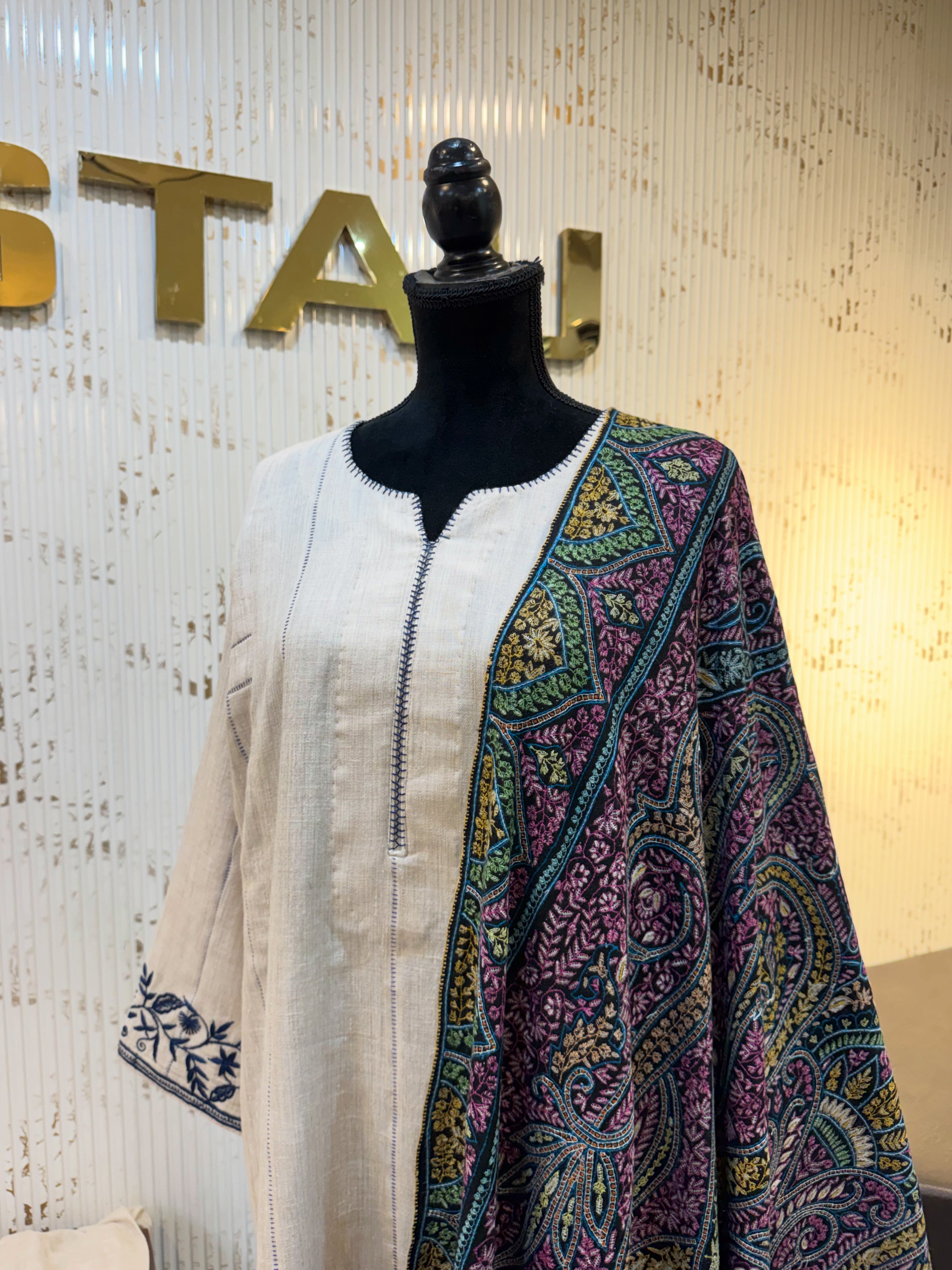 Purepashmina blend kurta set pwb634