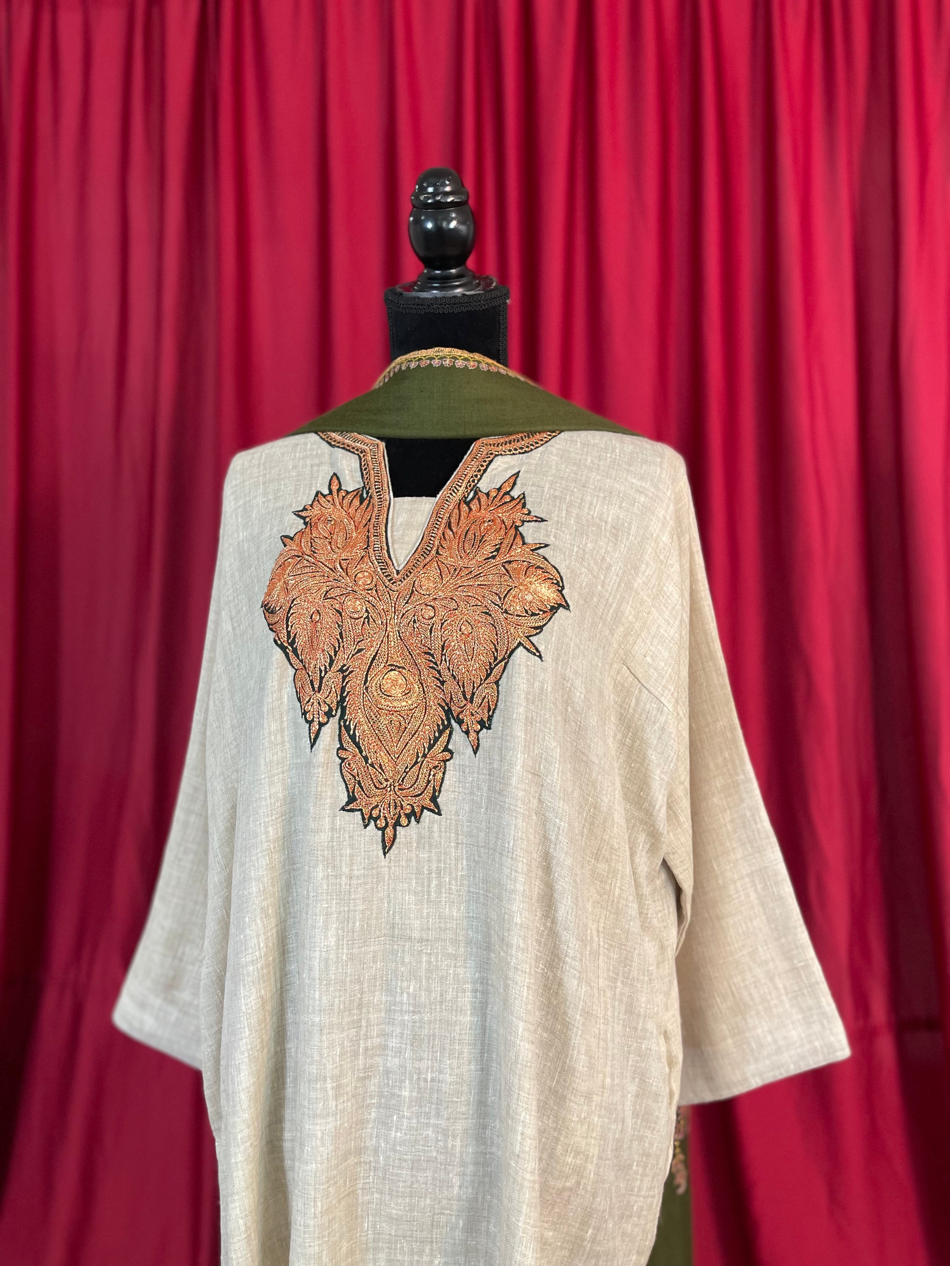 Purepashmina blend pheran pwb503