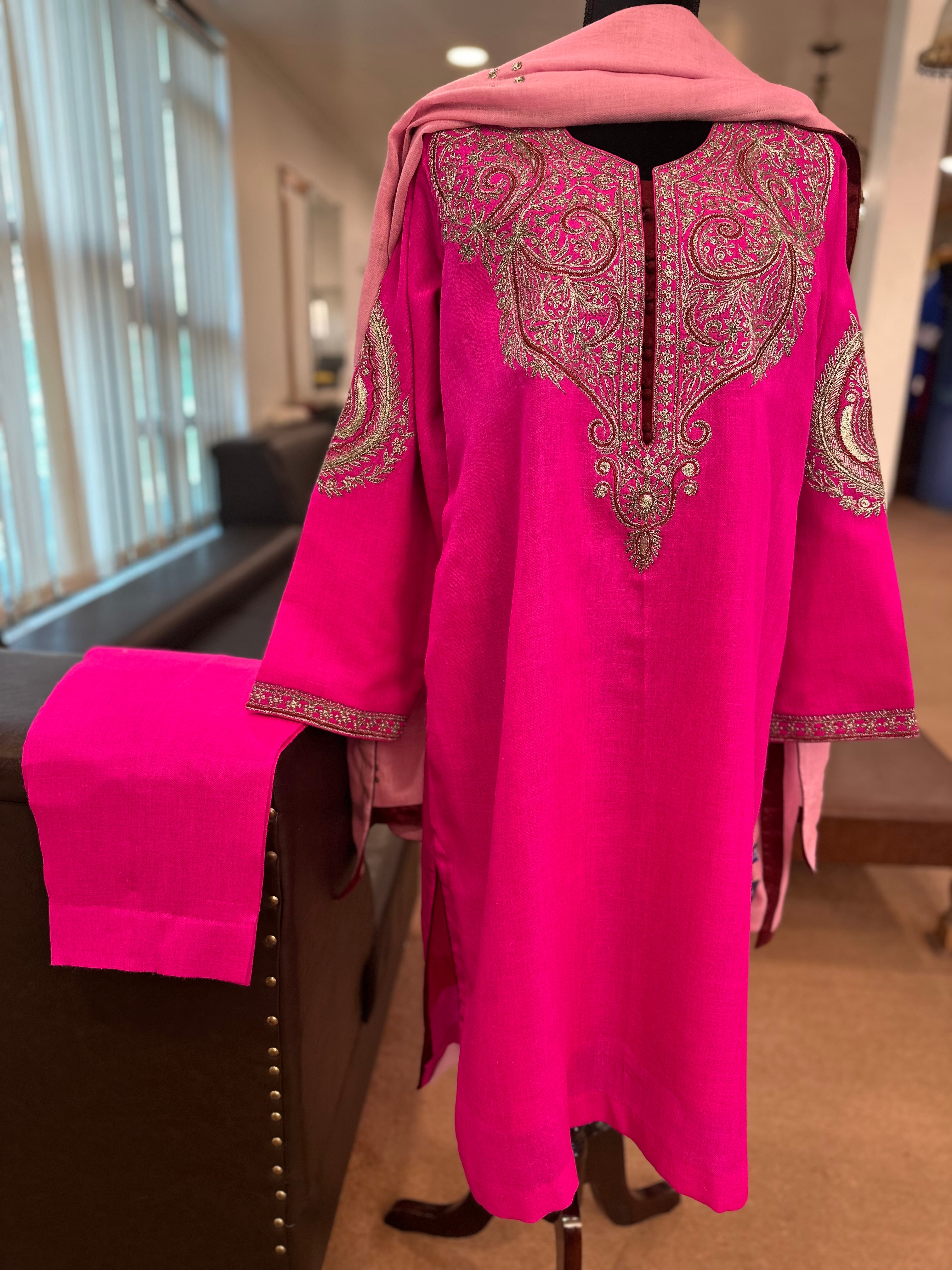 Purepashmina blend kurta set pwb426