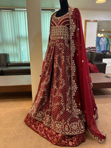 Handembroidered gown