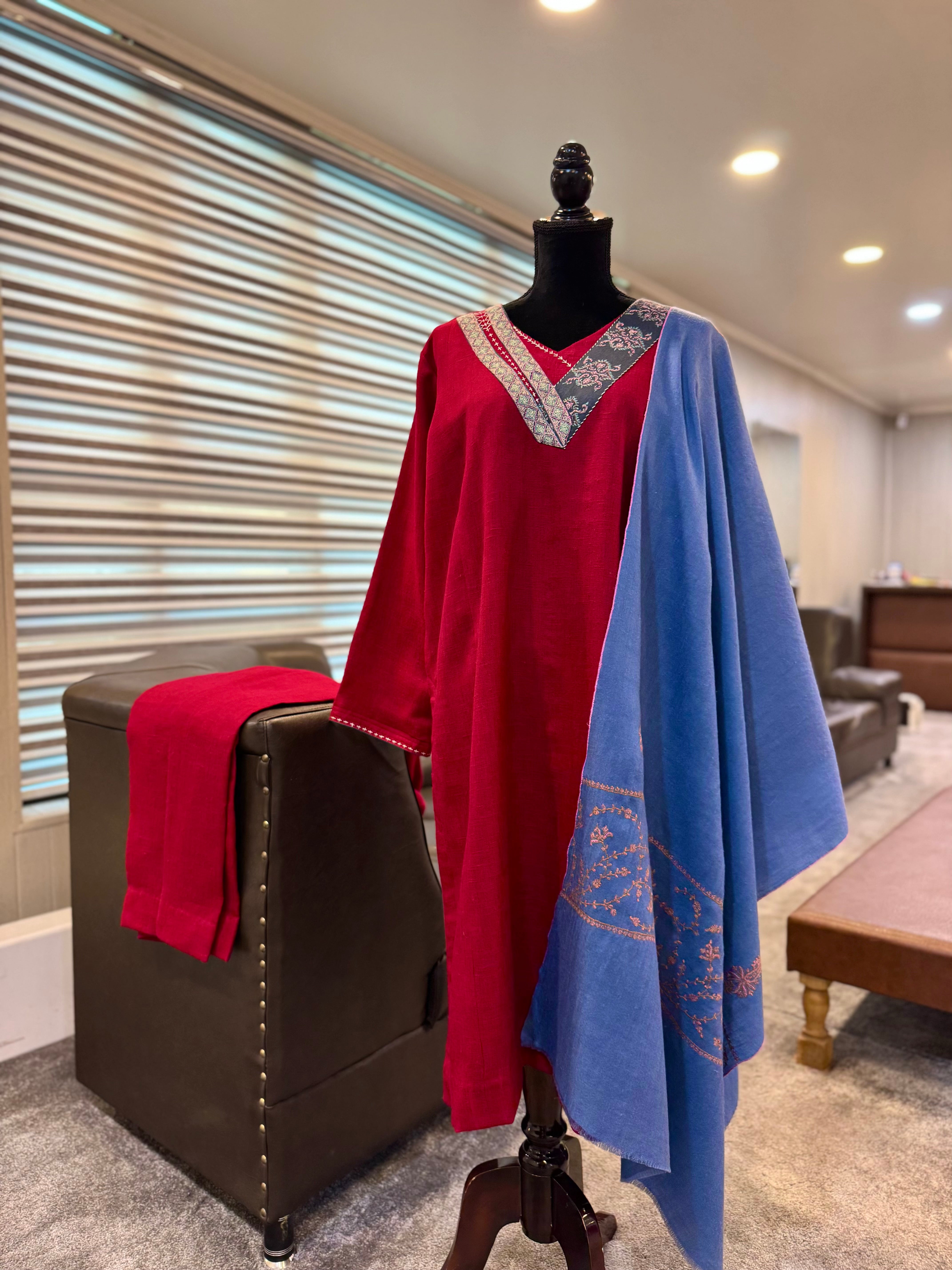 Purepashmina blend kurta set2 piece  pwb566