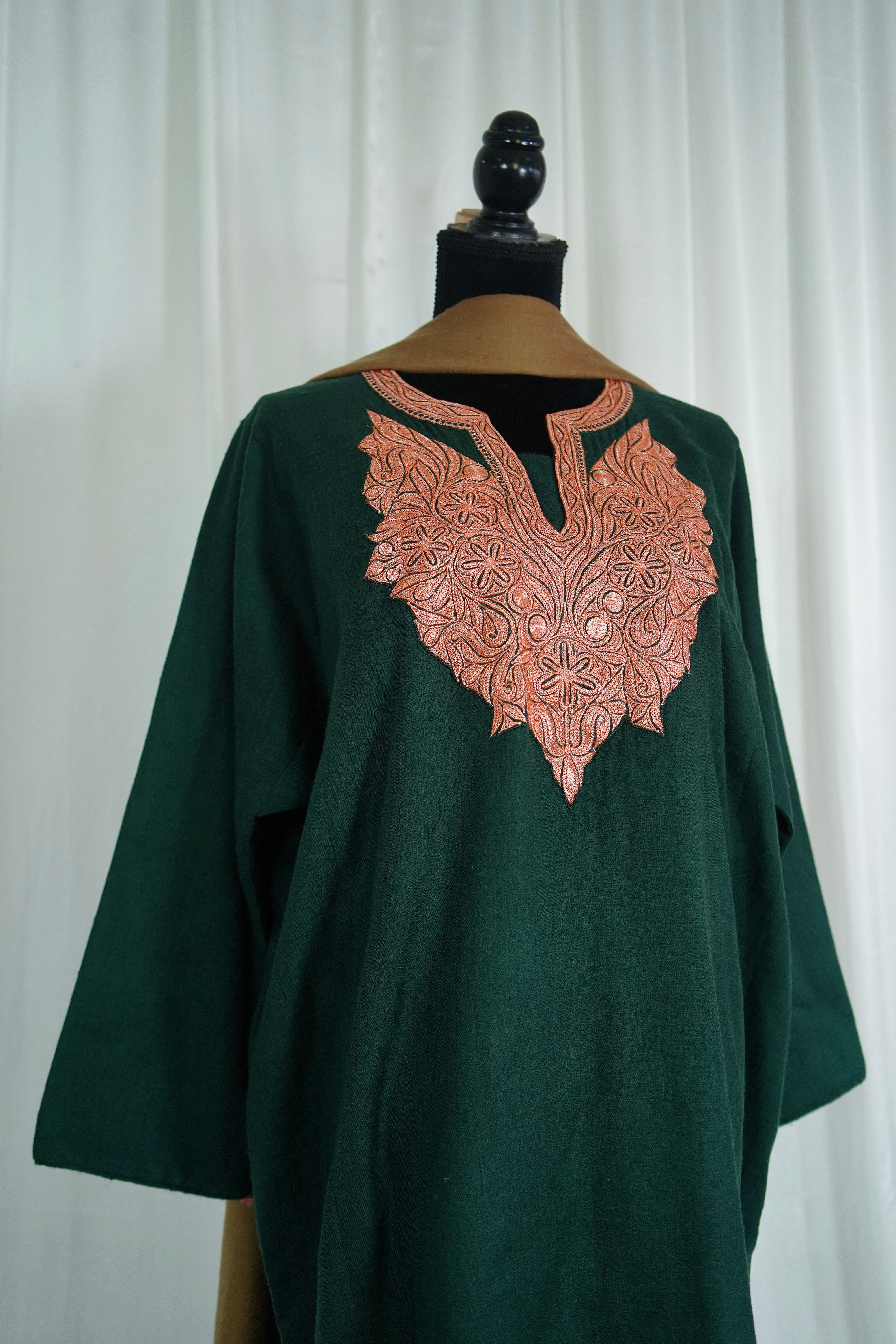 Purepashmina blend pheran set pwb486