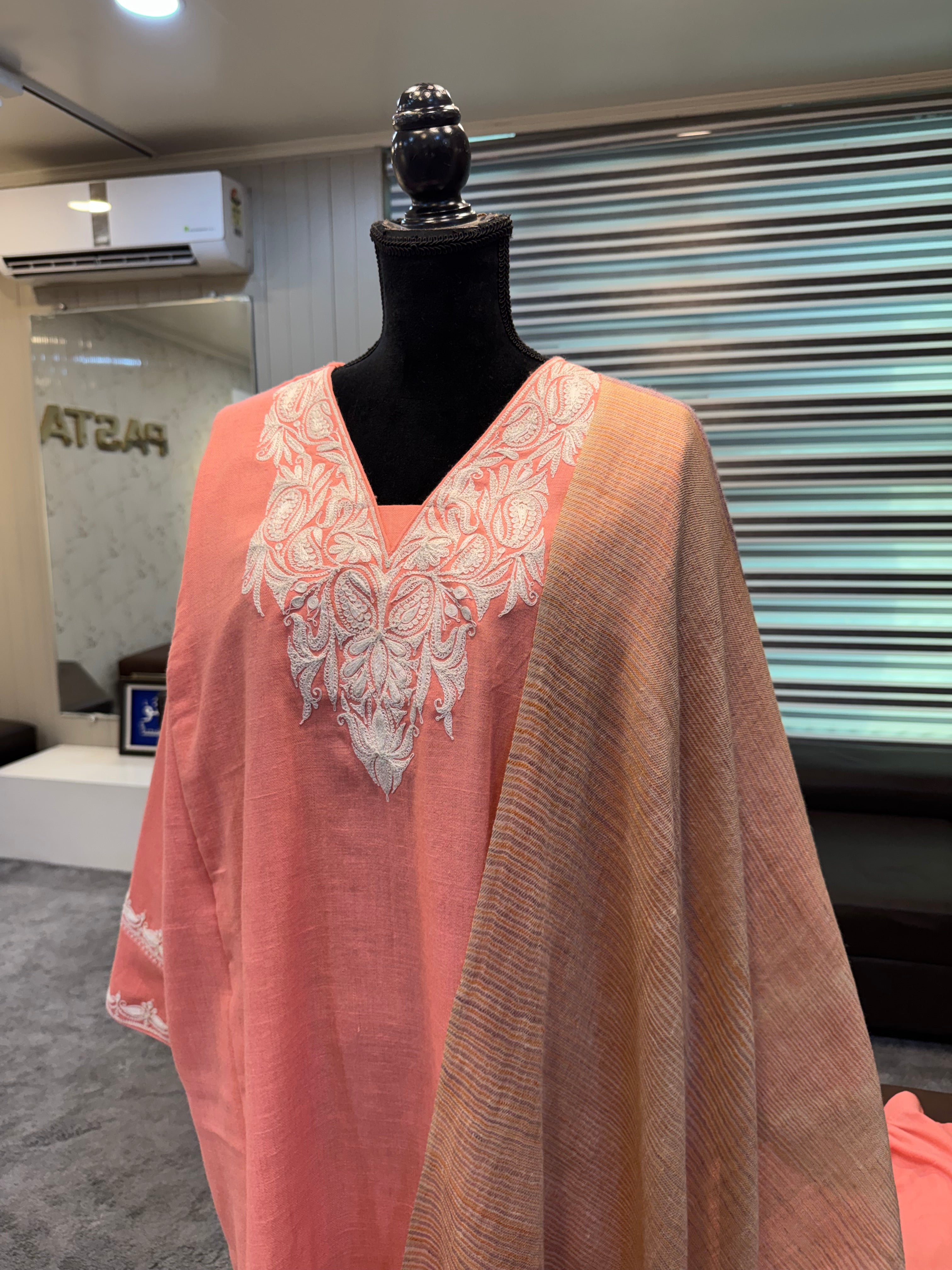 Purepashmina blend pheran set pwb632