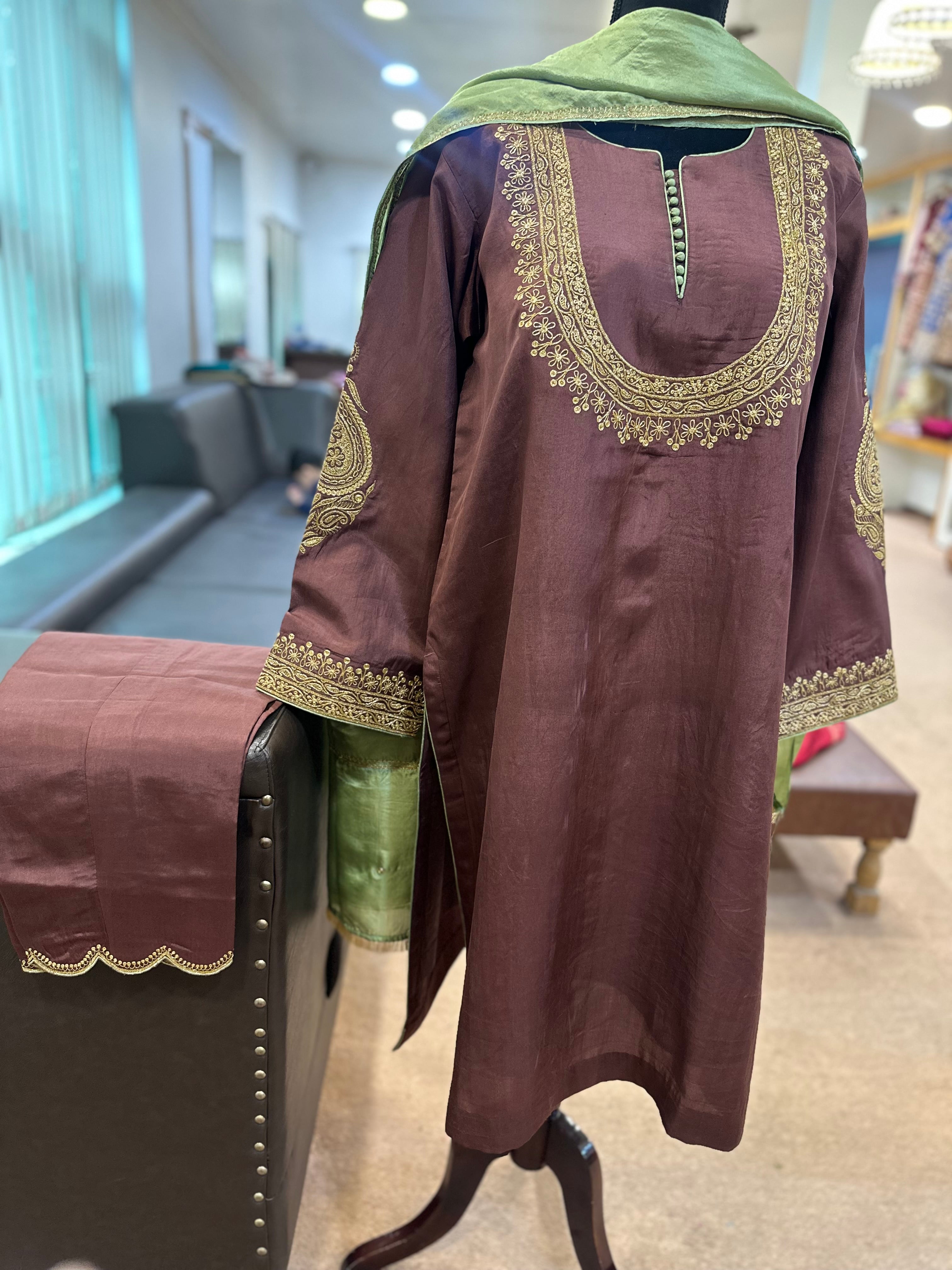 Puresilk 3 piece kurta set