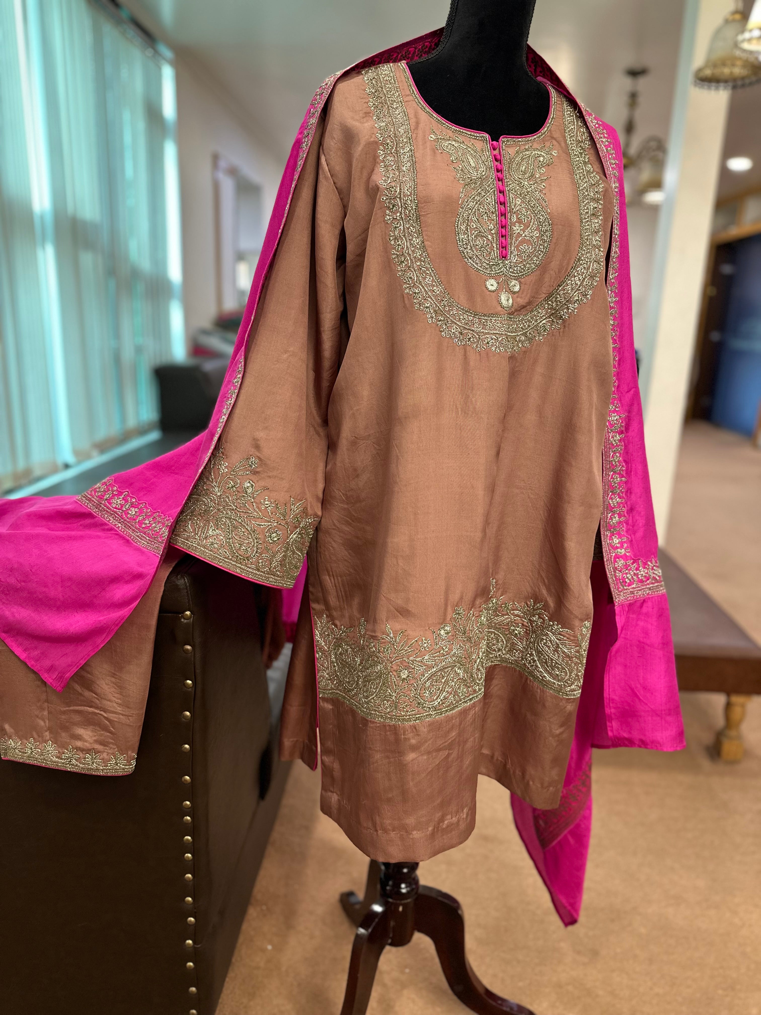 Puresilk 3 piece kurta set mtks831