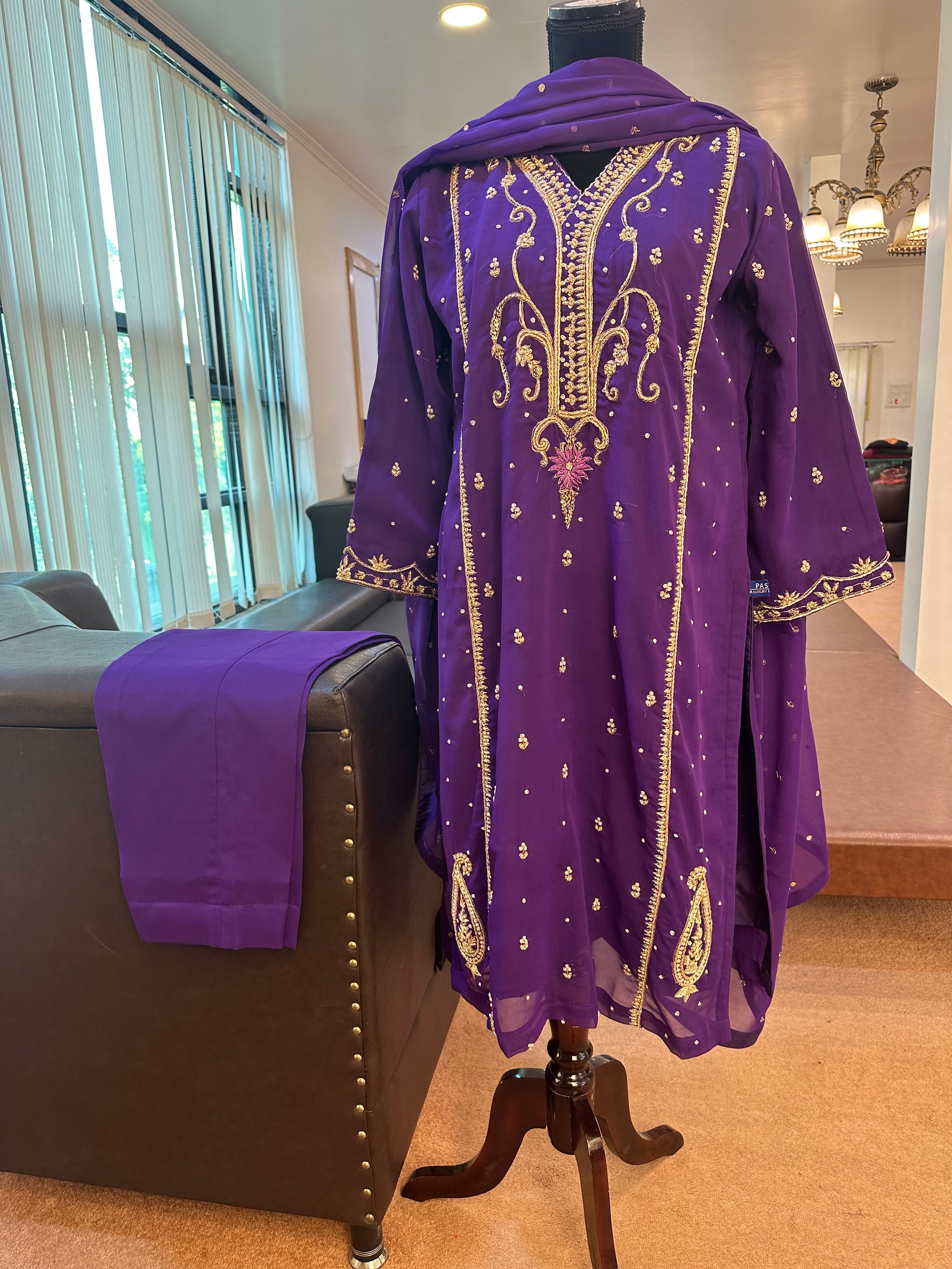 Handembroidered 3 piece suit