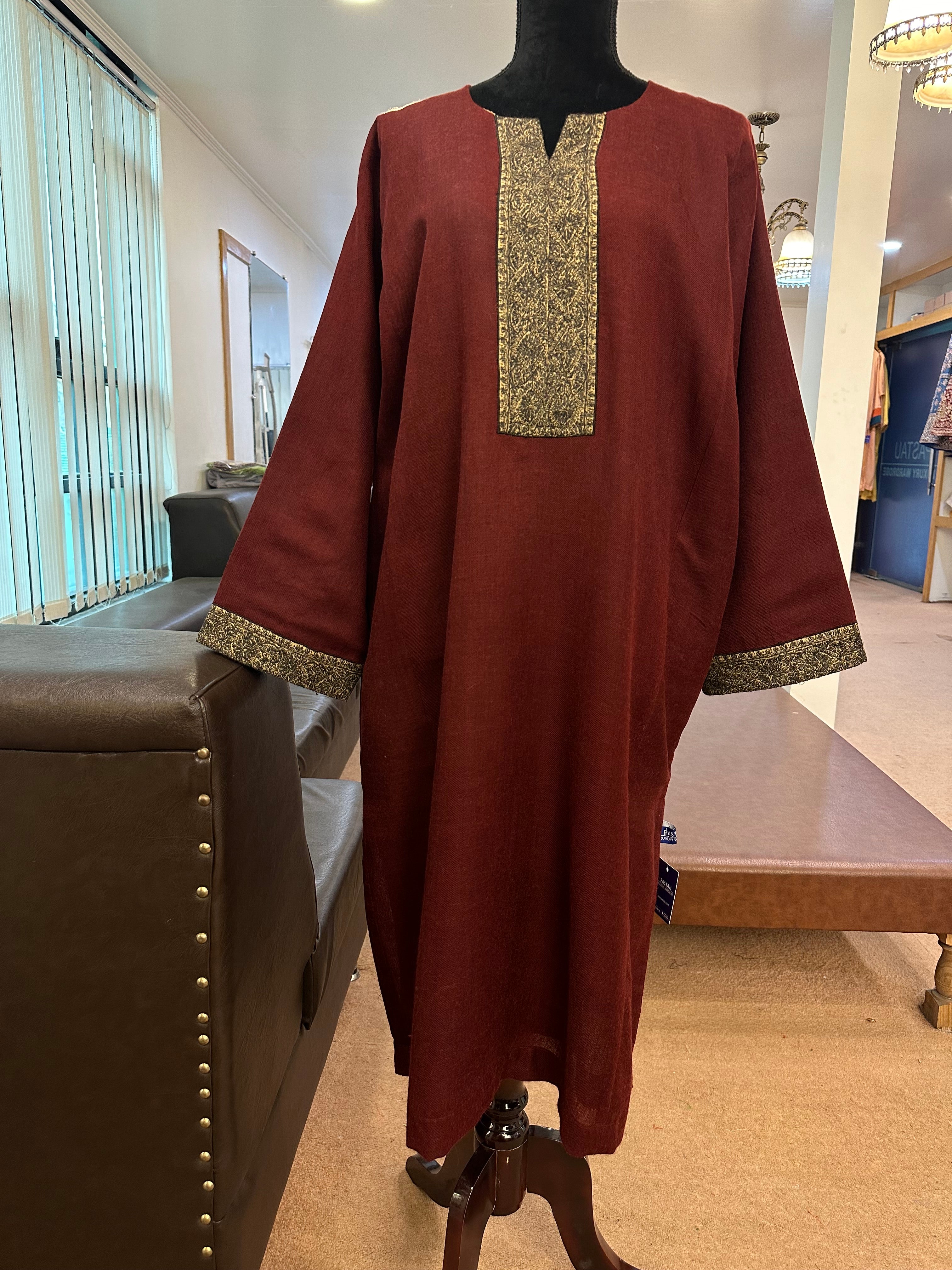 Purepashmina blend pheran pwb284