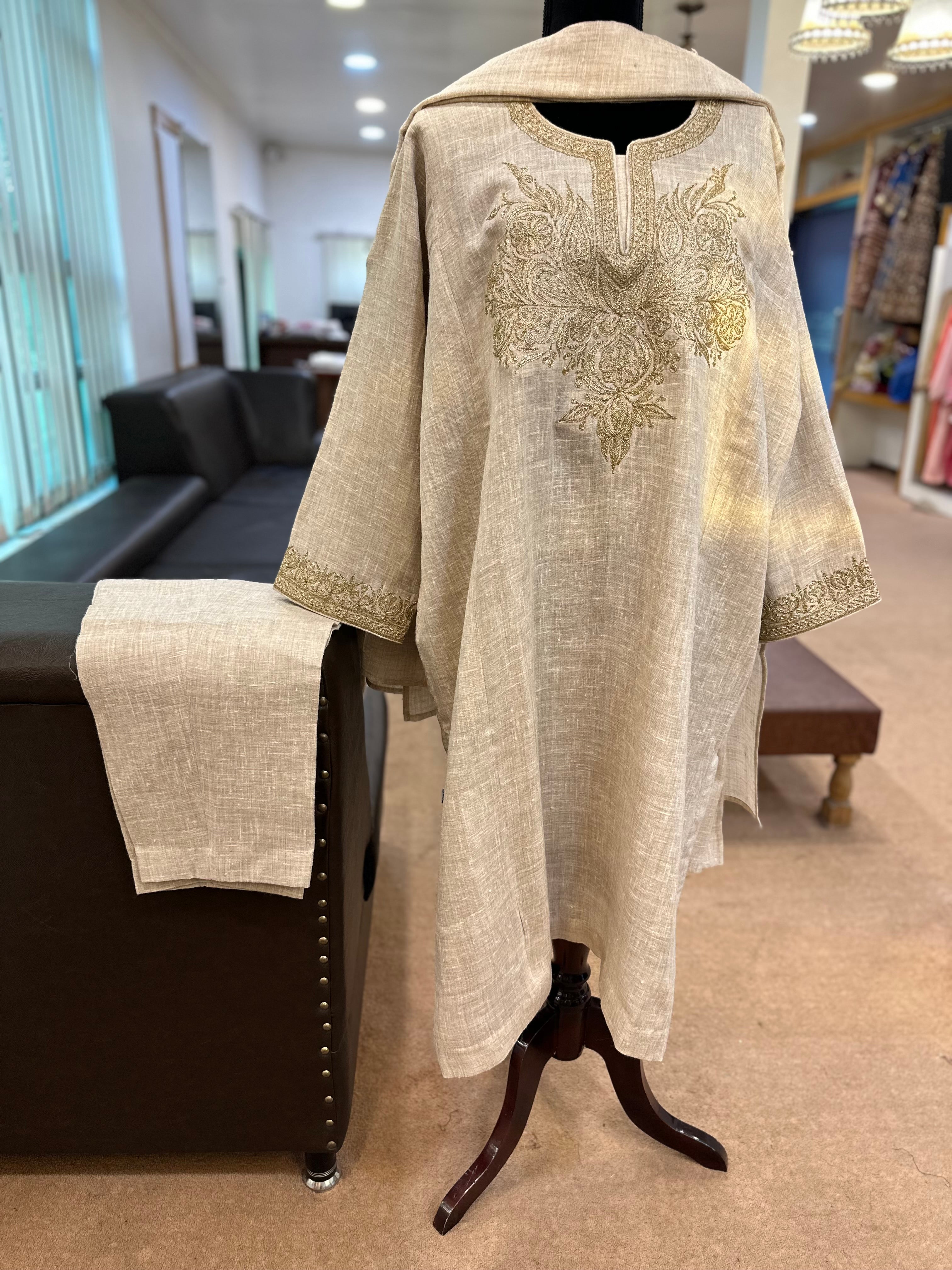 Purepashmina blend pheran set