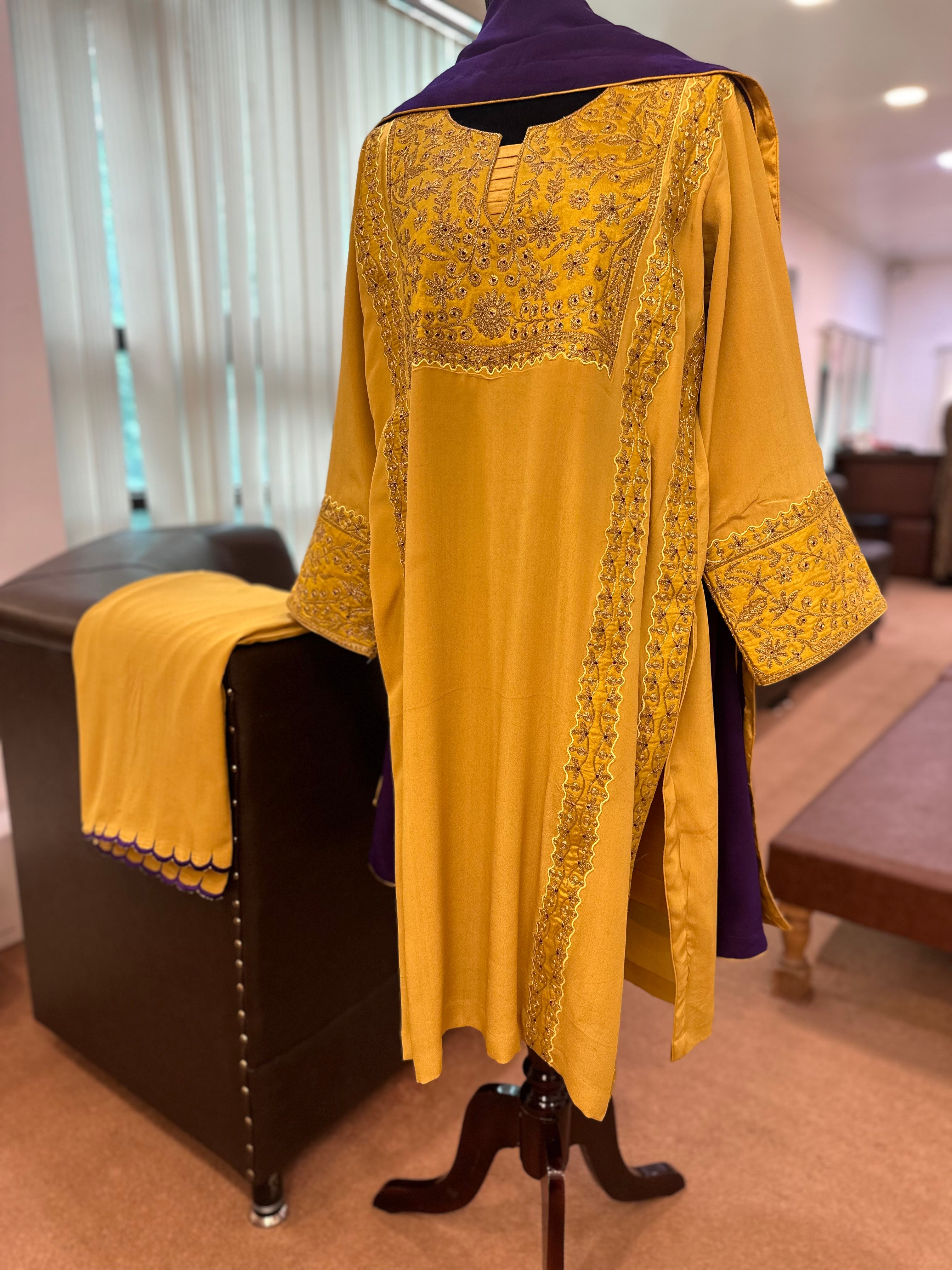 Pure crepe kurta set mtks774