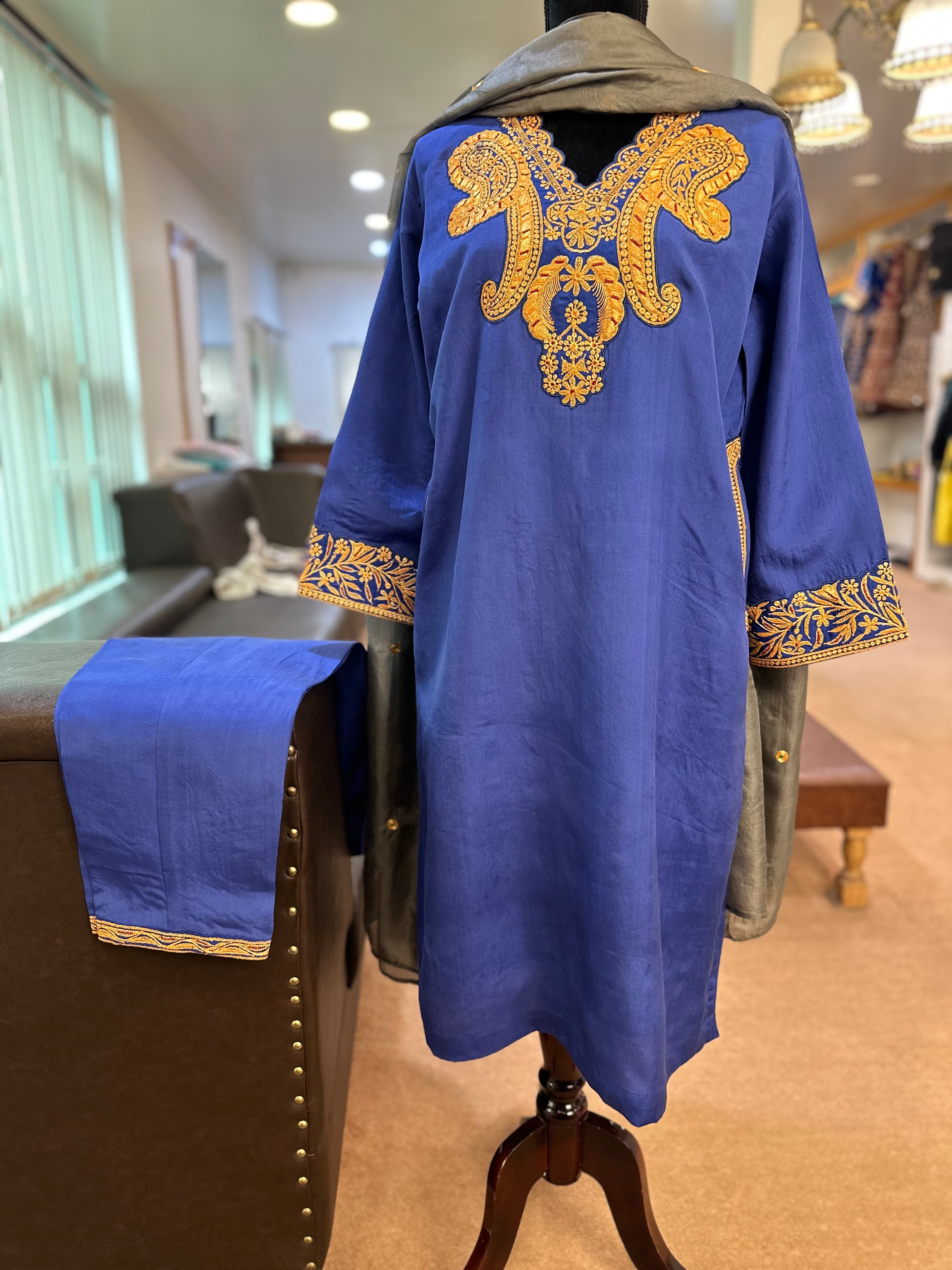 Puresilk Tilla Kurta set mtks759