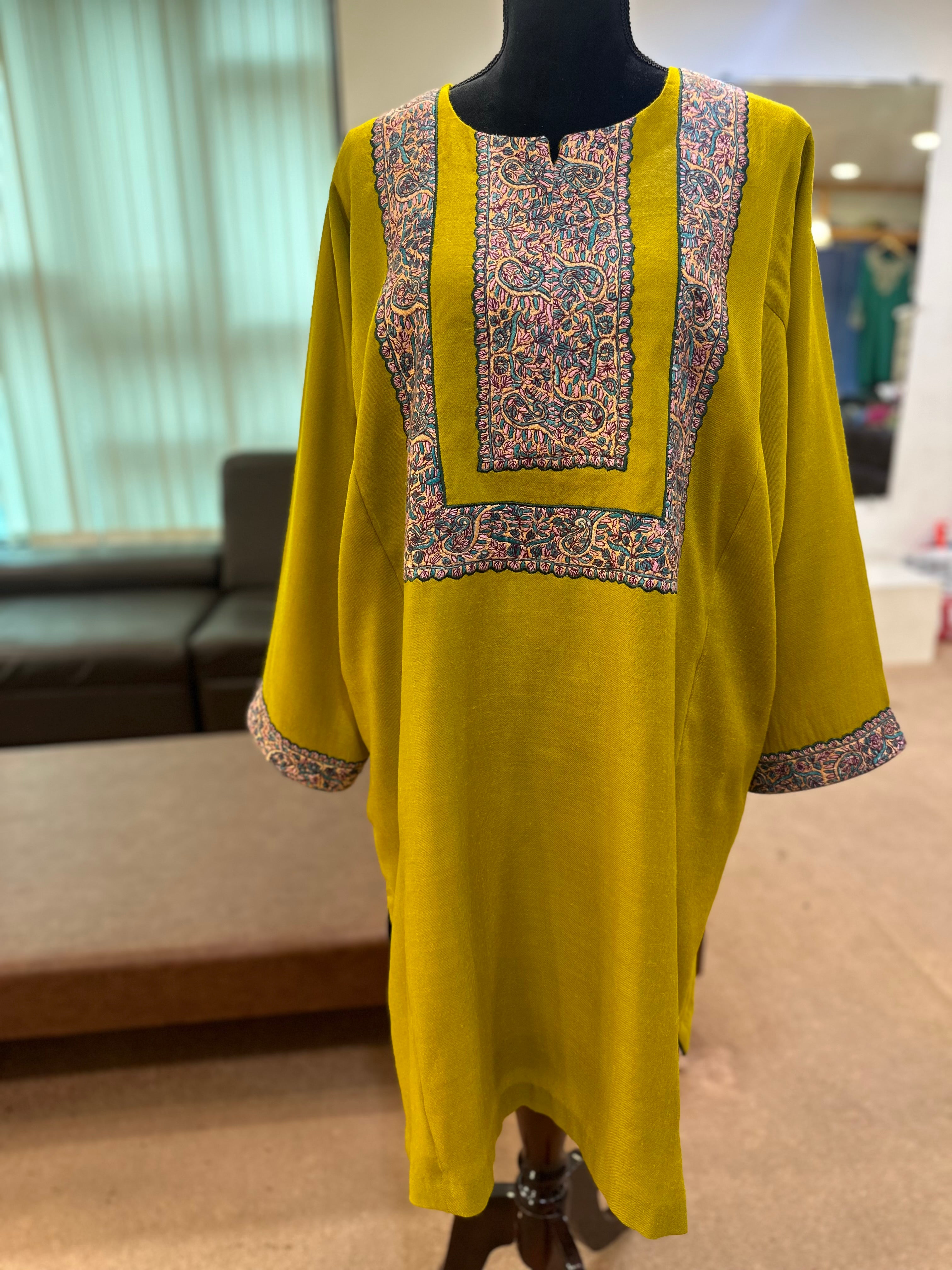Purepashmina blend pheran pwb332