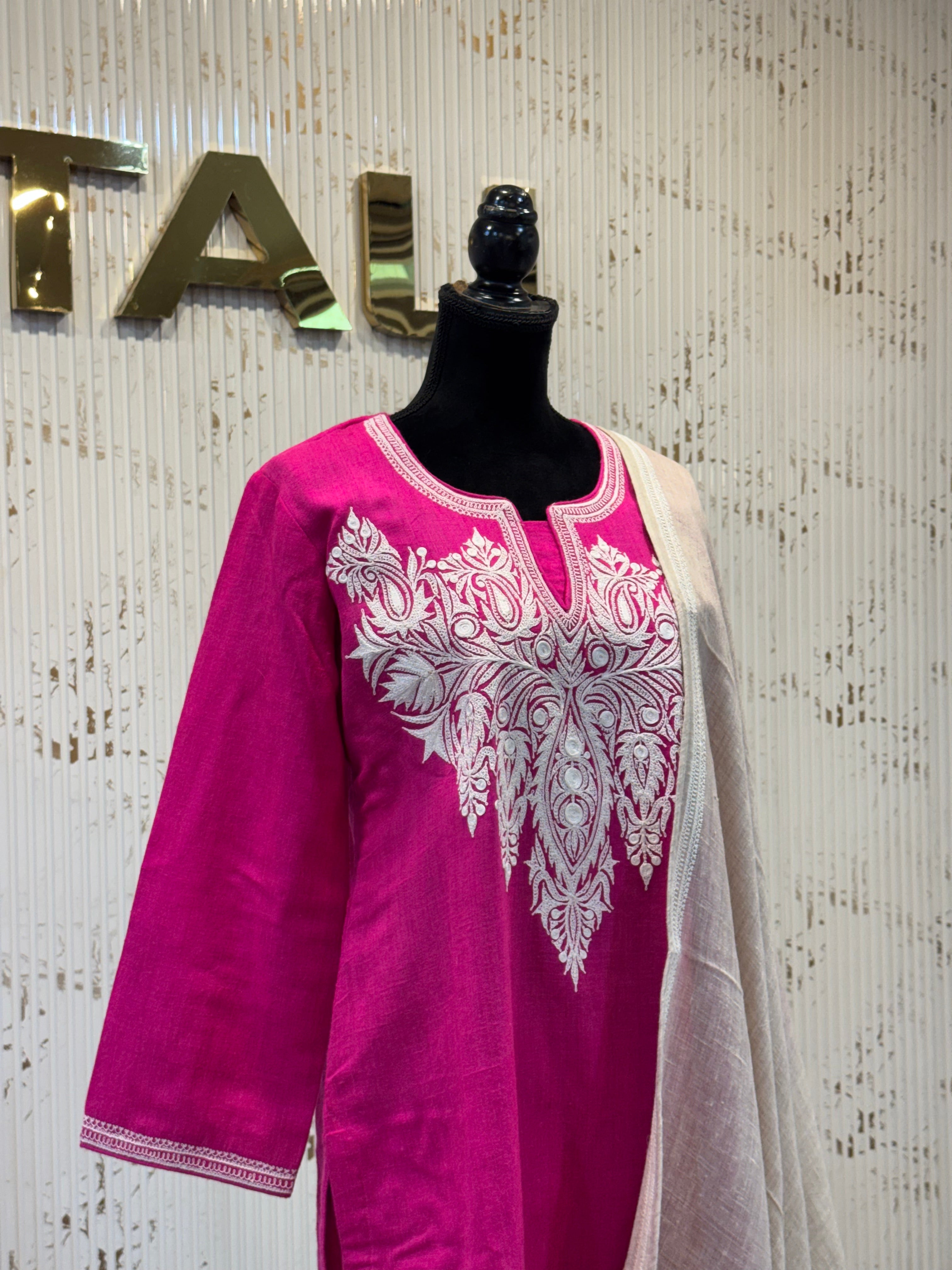 Purepashmina blend kurta set