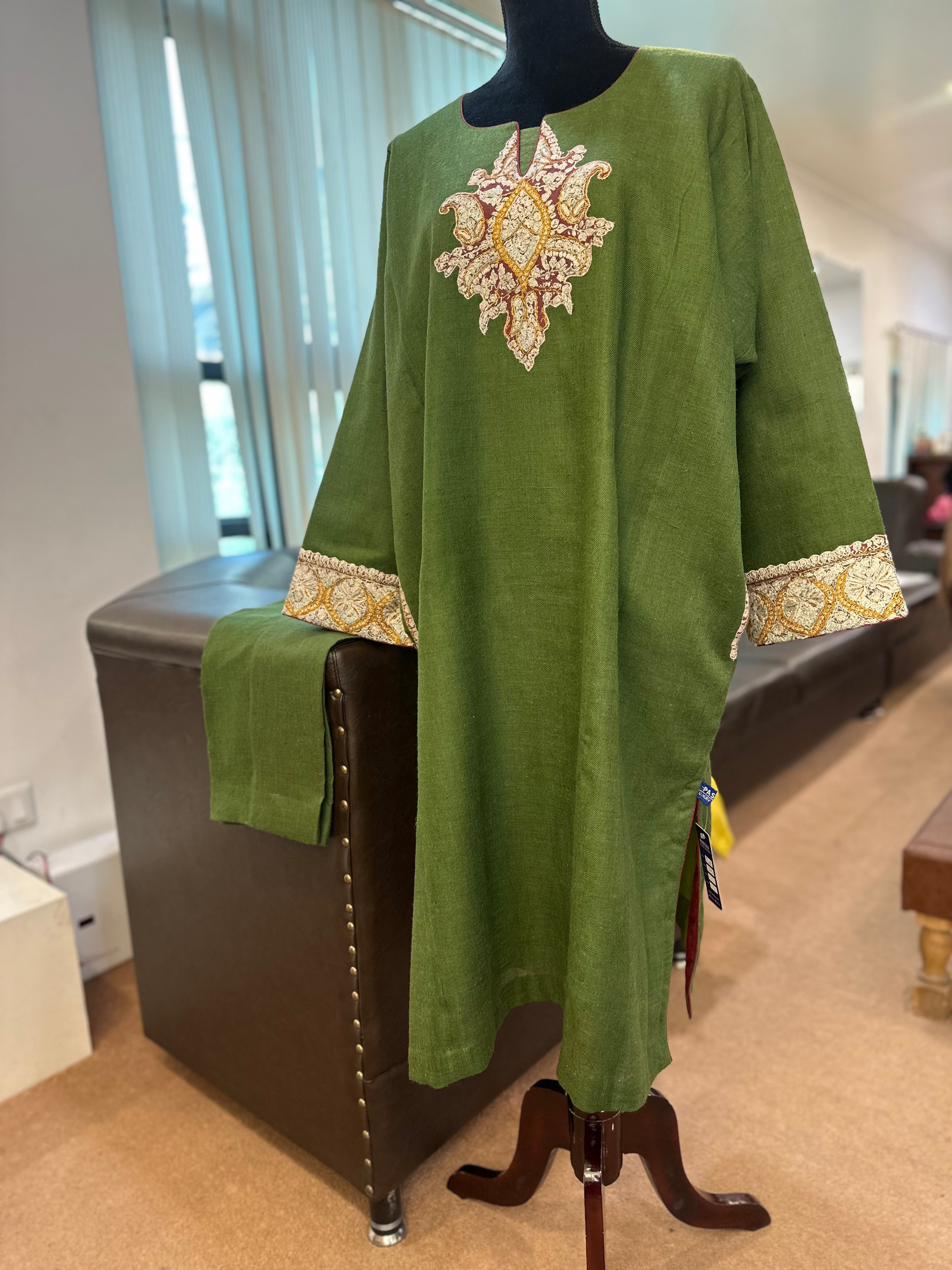 Purepashmina blend pheran set pwb442