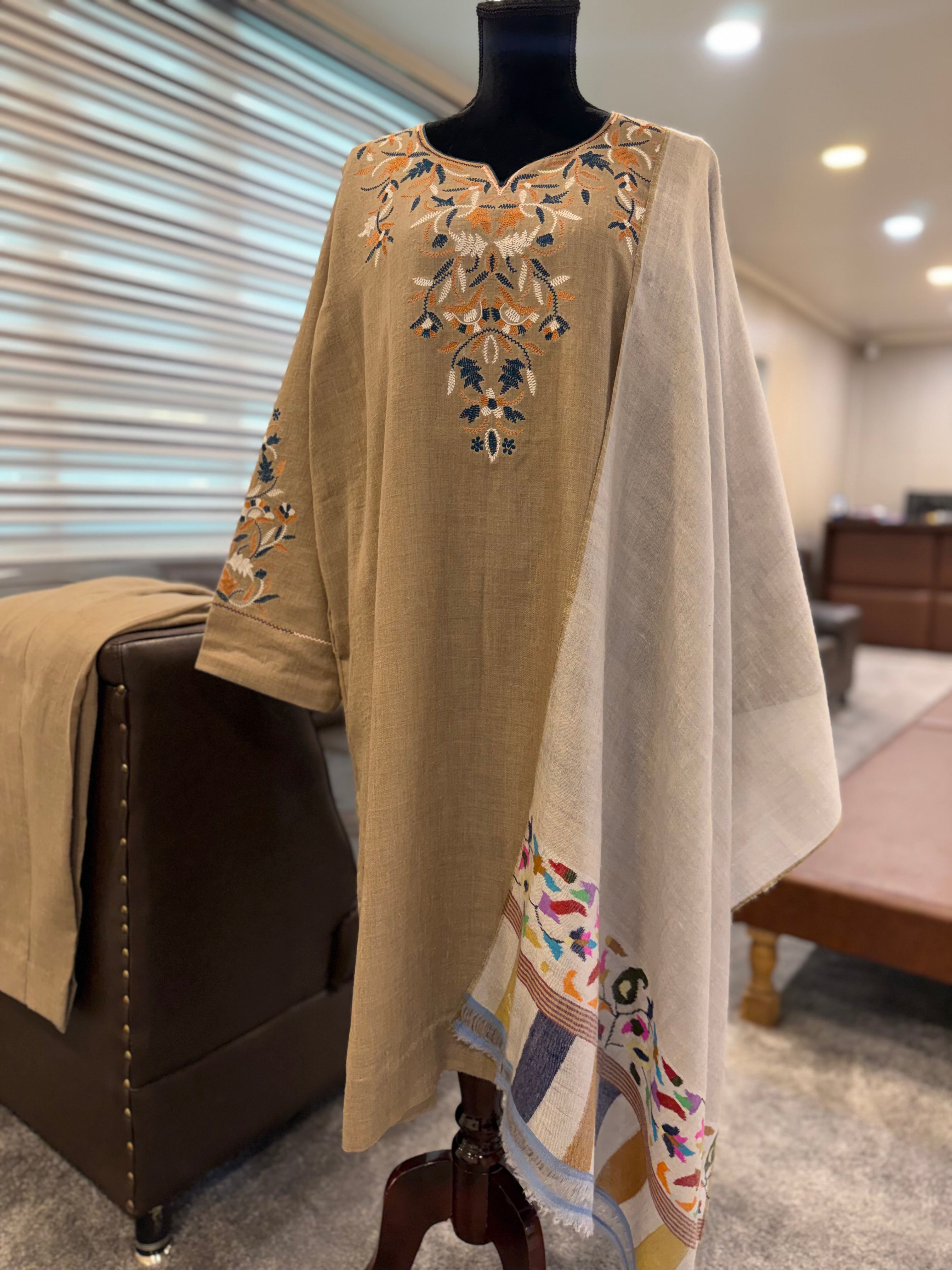 Purepashmina blend pheran set