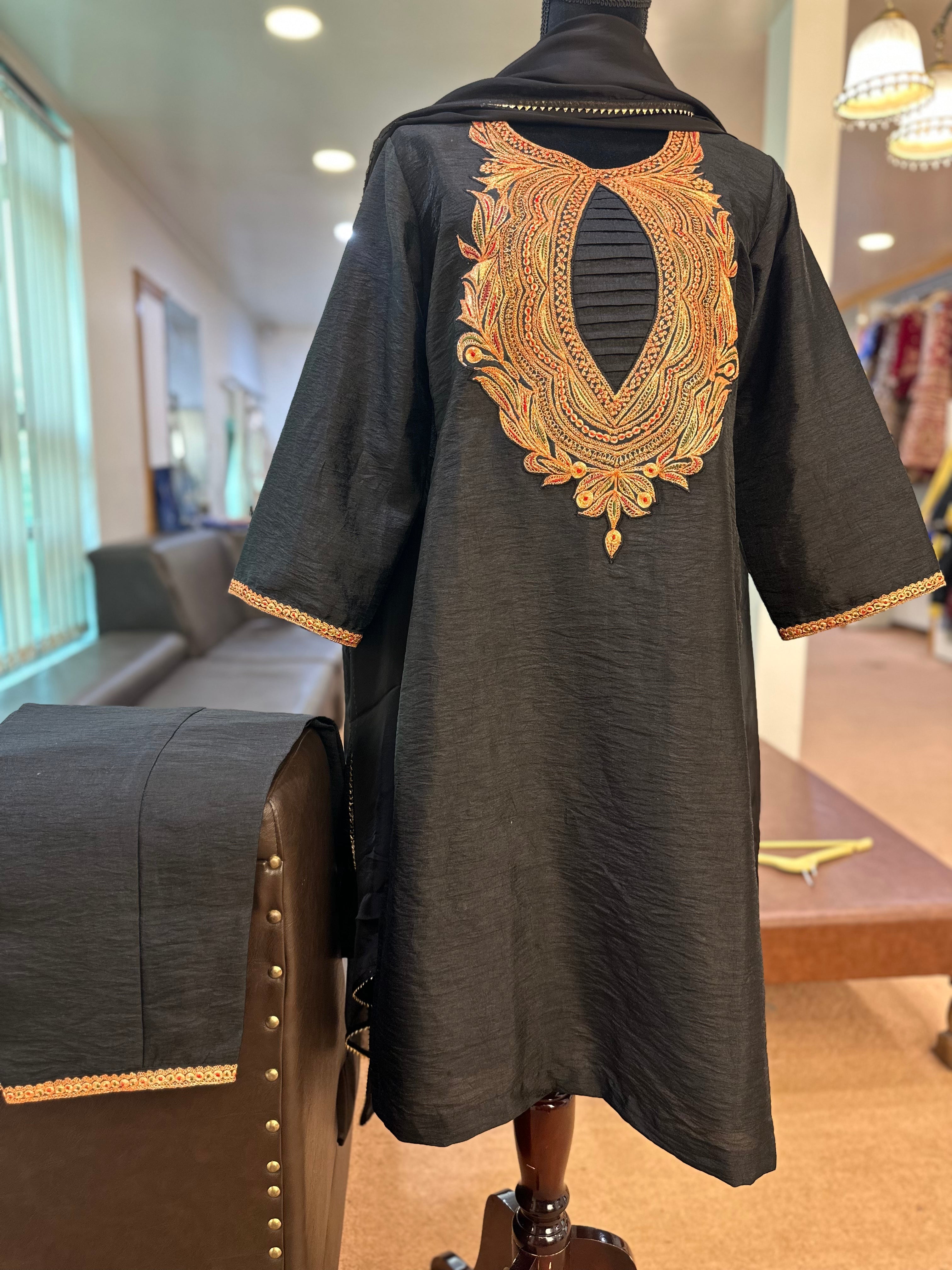 Tilla kurta set 3pc stitched