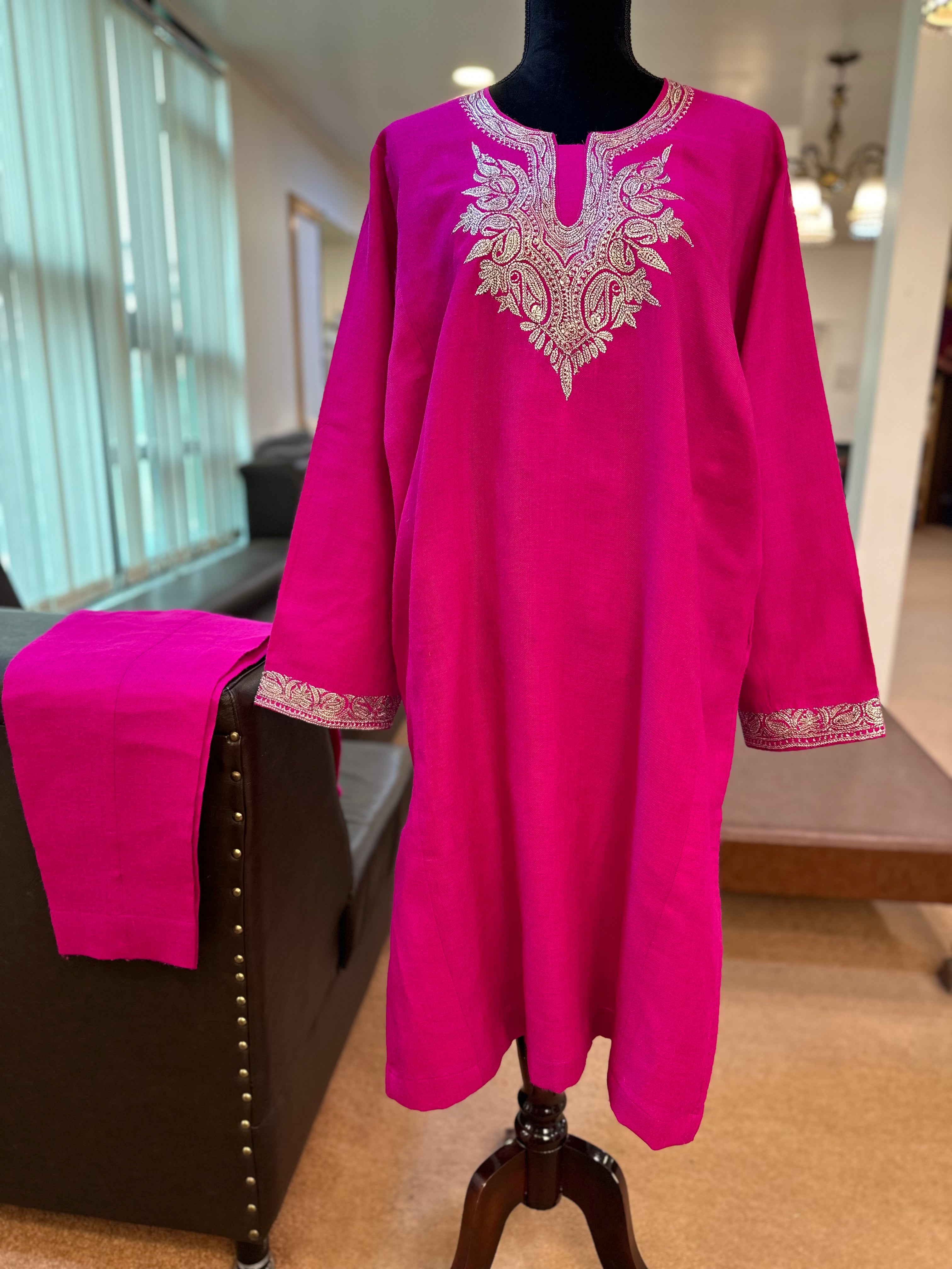 Purepashmina blend pheran set