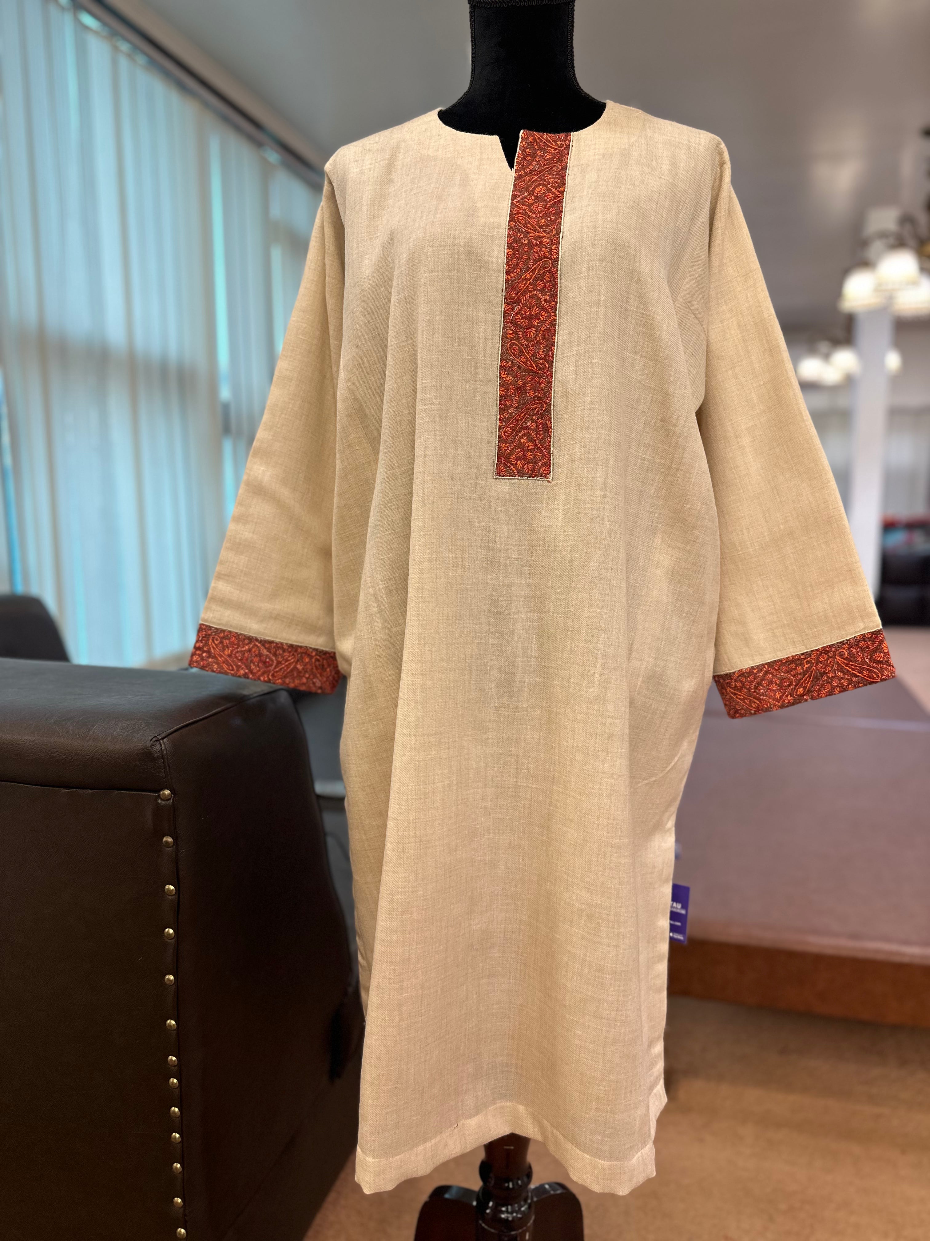Purepashmina blend pheran pwb282