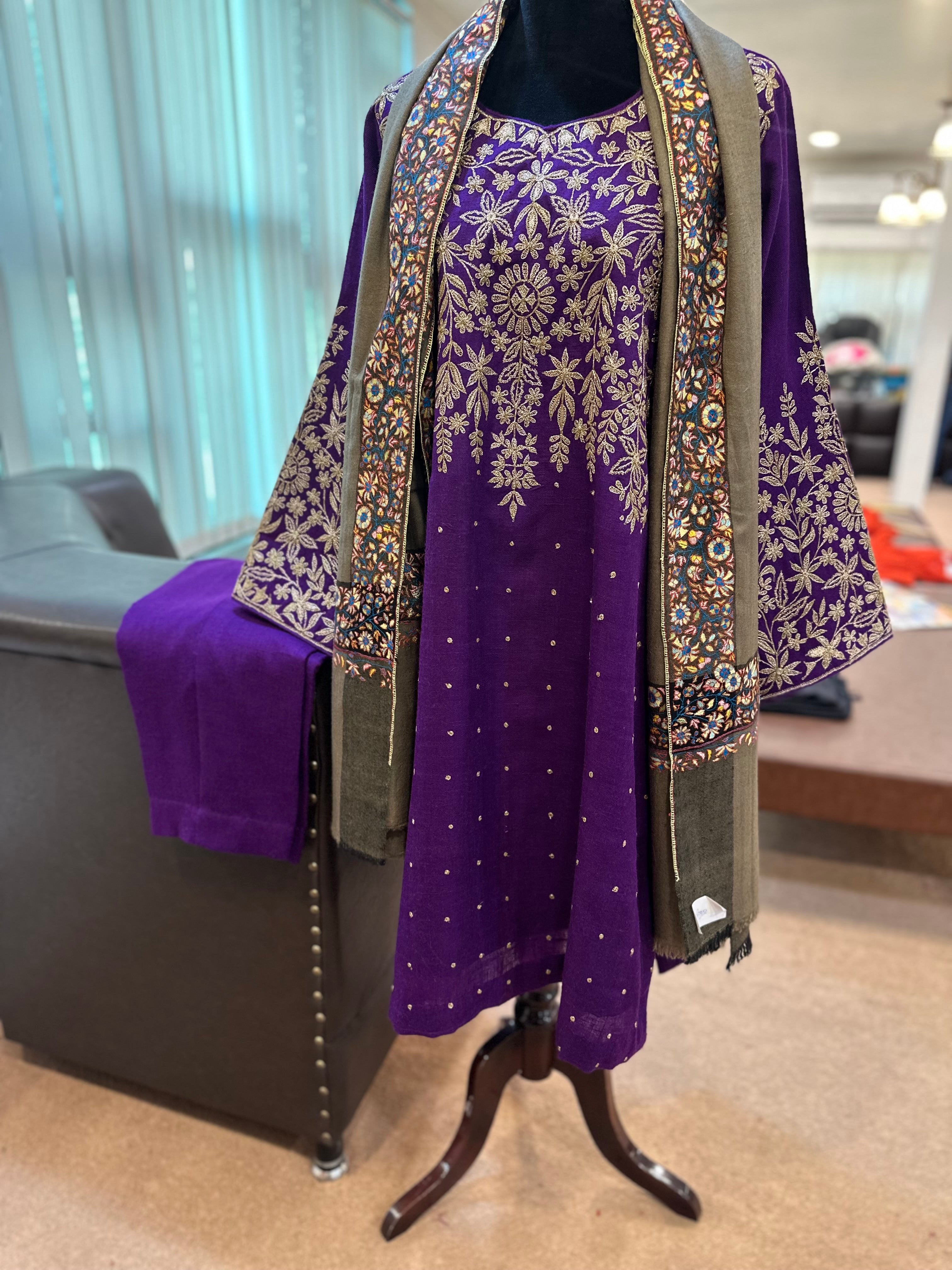 Purepashmina blend 2 piece set pwb463