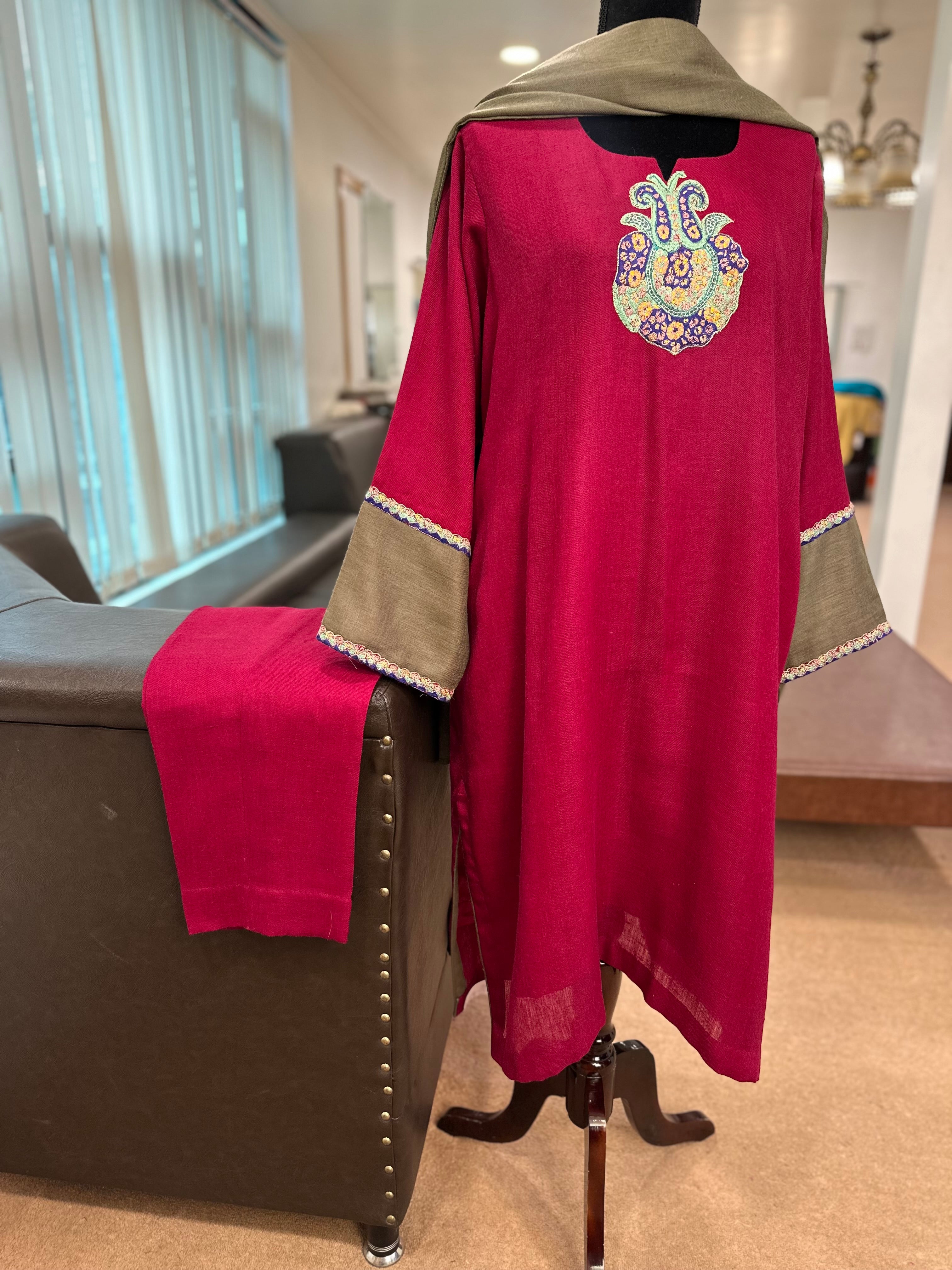 Purepashmina blend kurta set pwb427