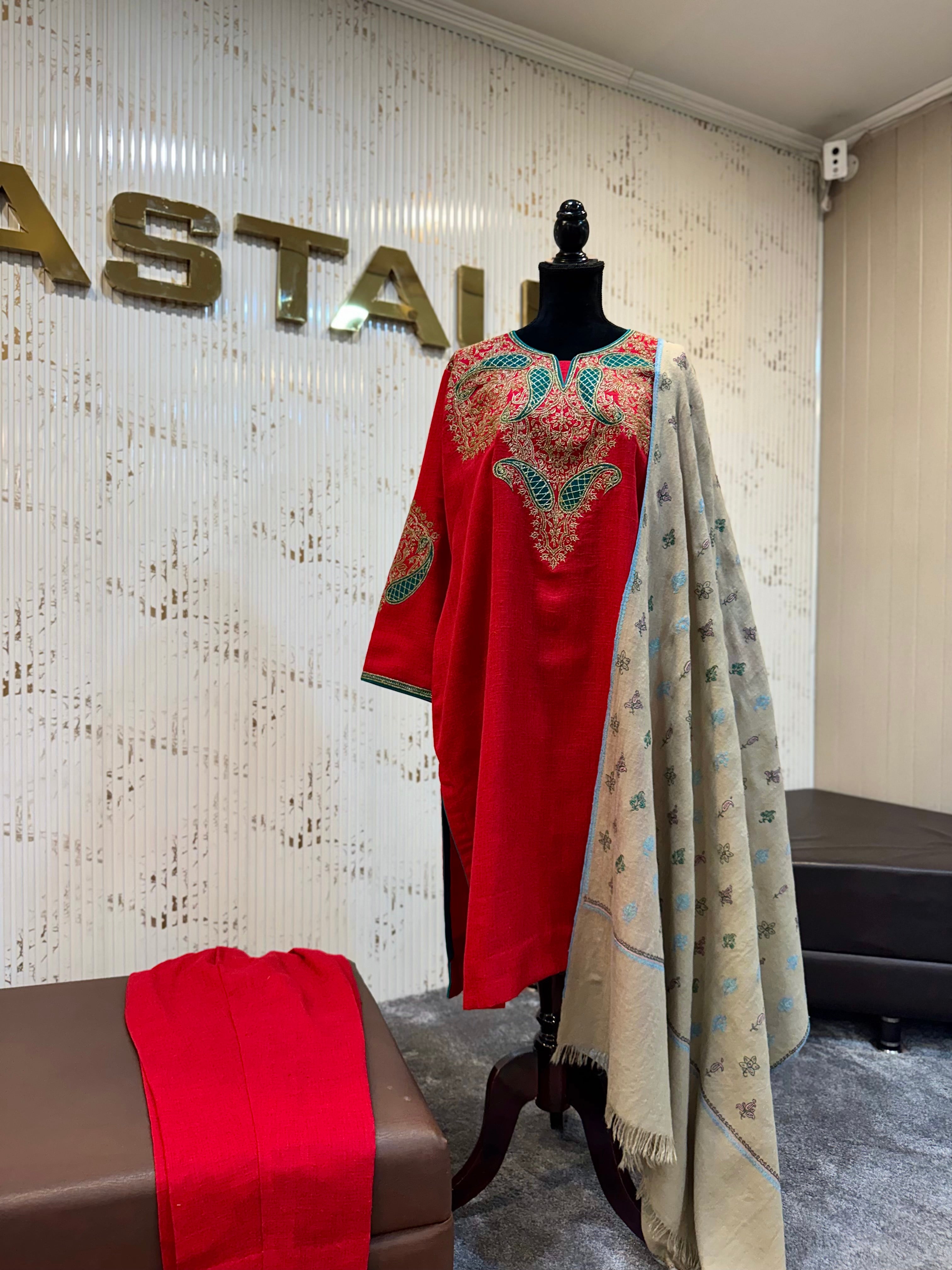 Purepashmina blend kurta set pwb574