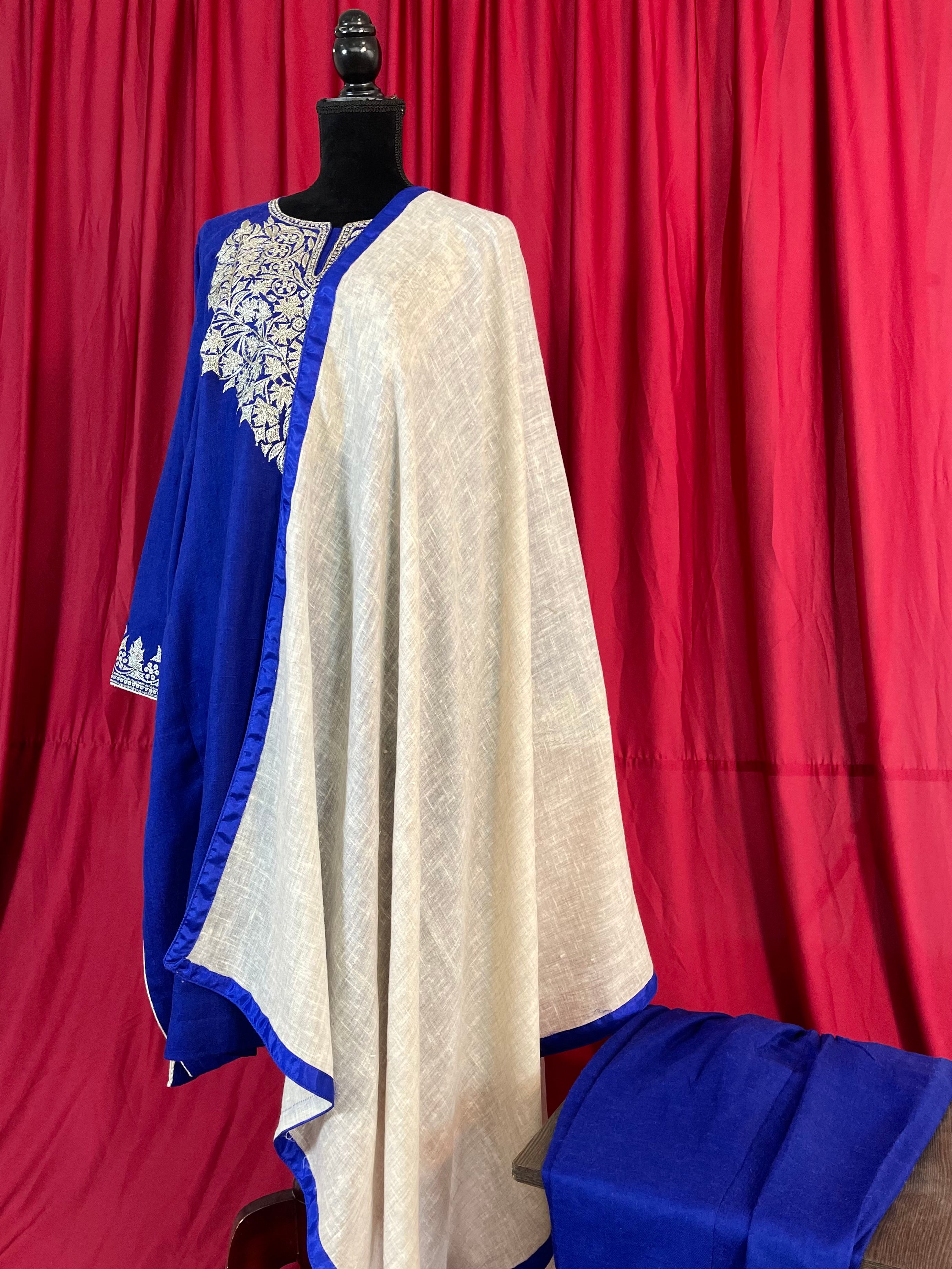 Purepashmina blend pheran set 3 pc