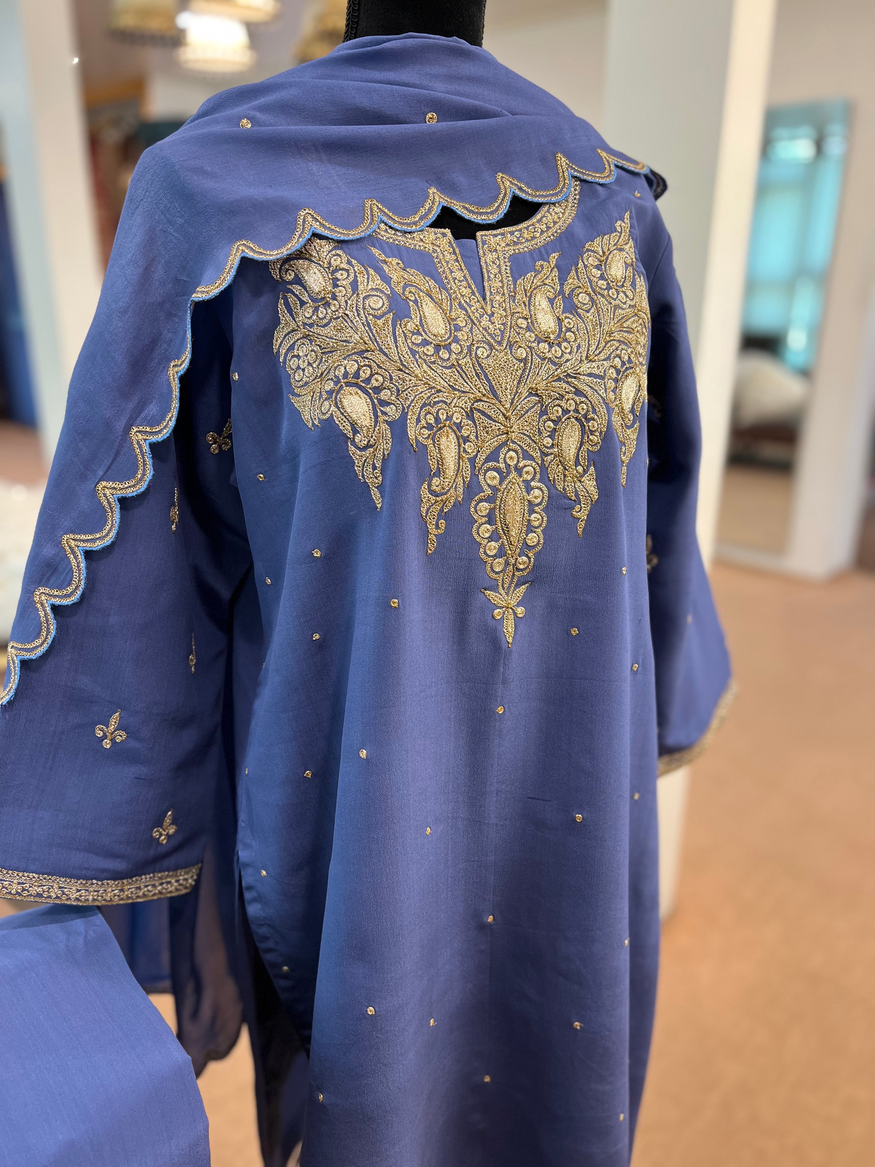 Pure crepe kurta set 3pc MTKS802