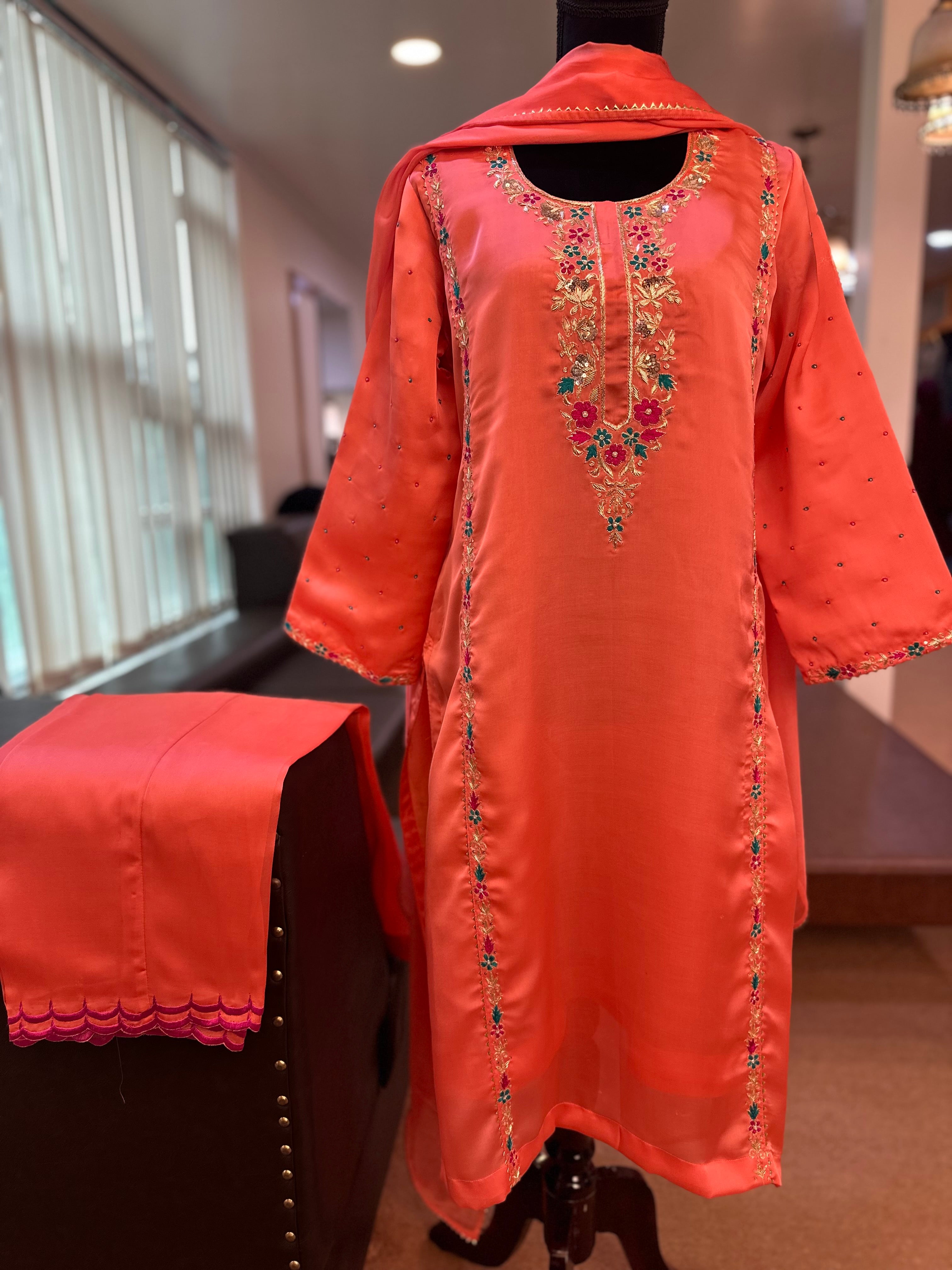 Handwork kurta set pbks824