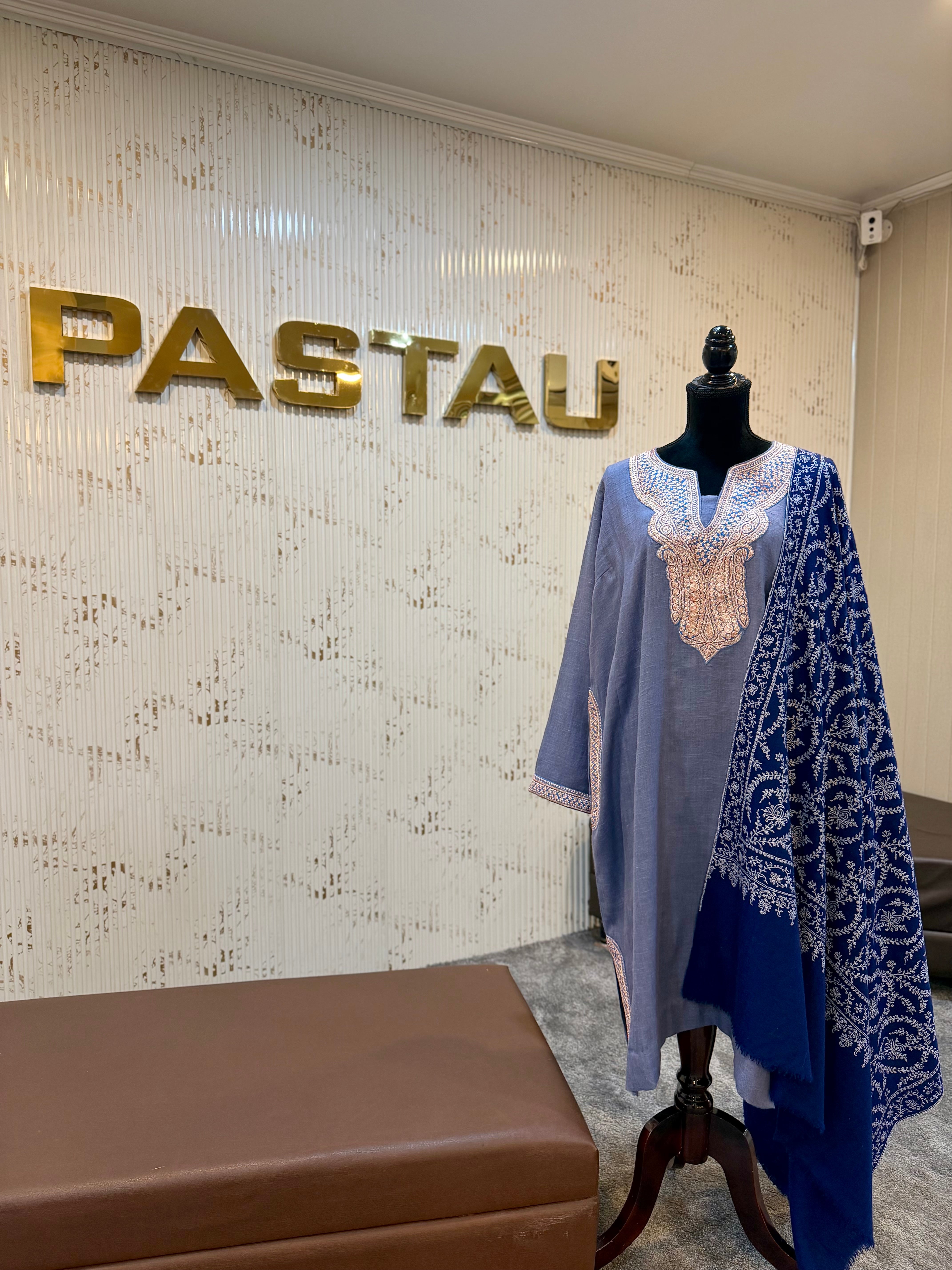 Purepashmina blend 2 piece pheran set pwb531