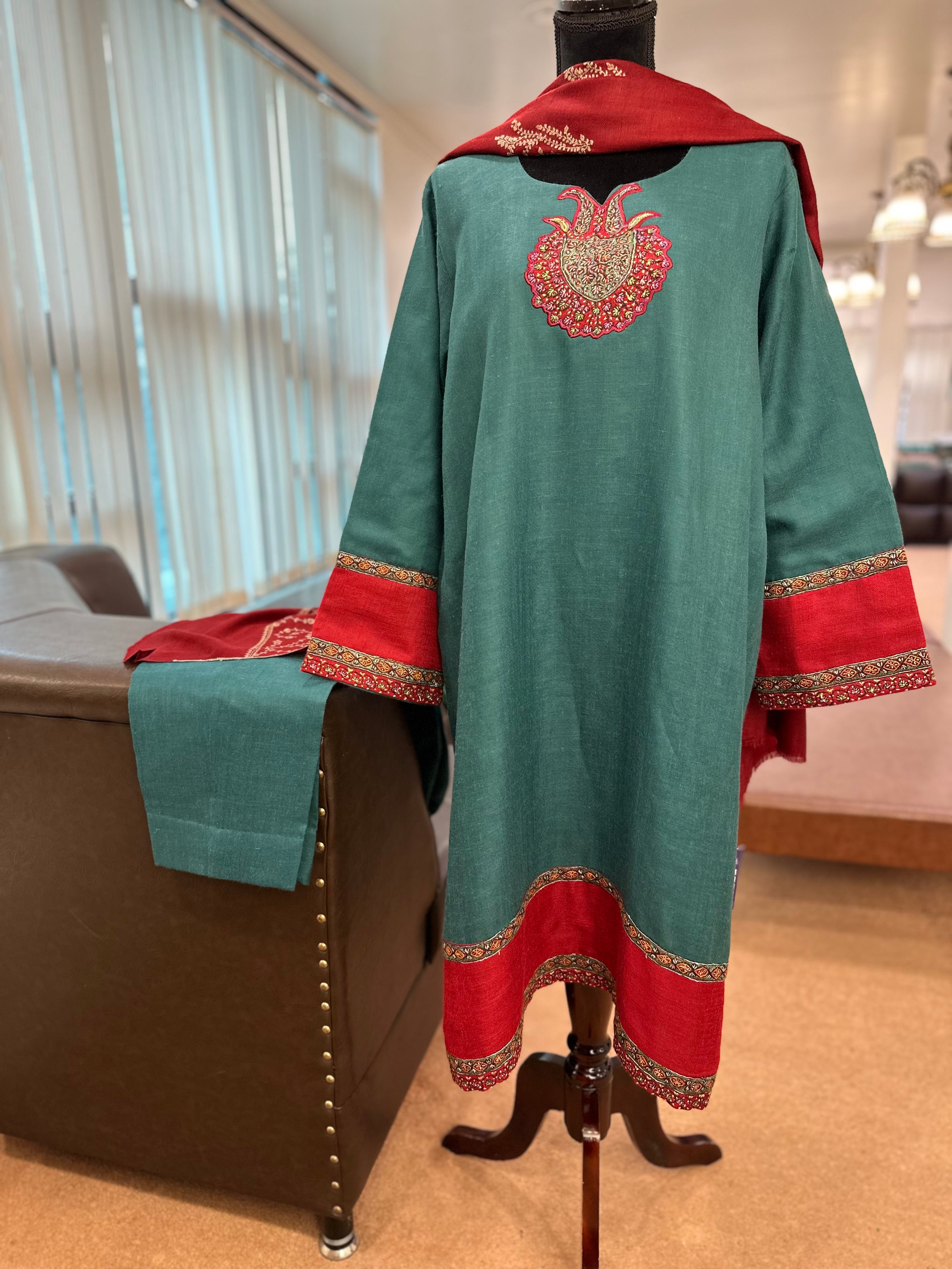 Purepashmina blend kurta set pwb399