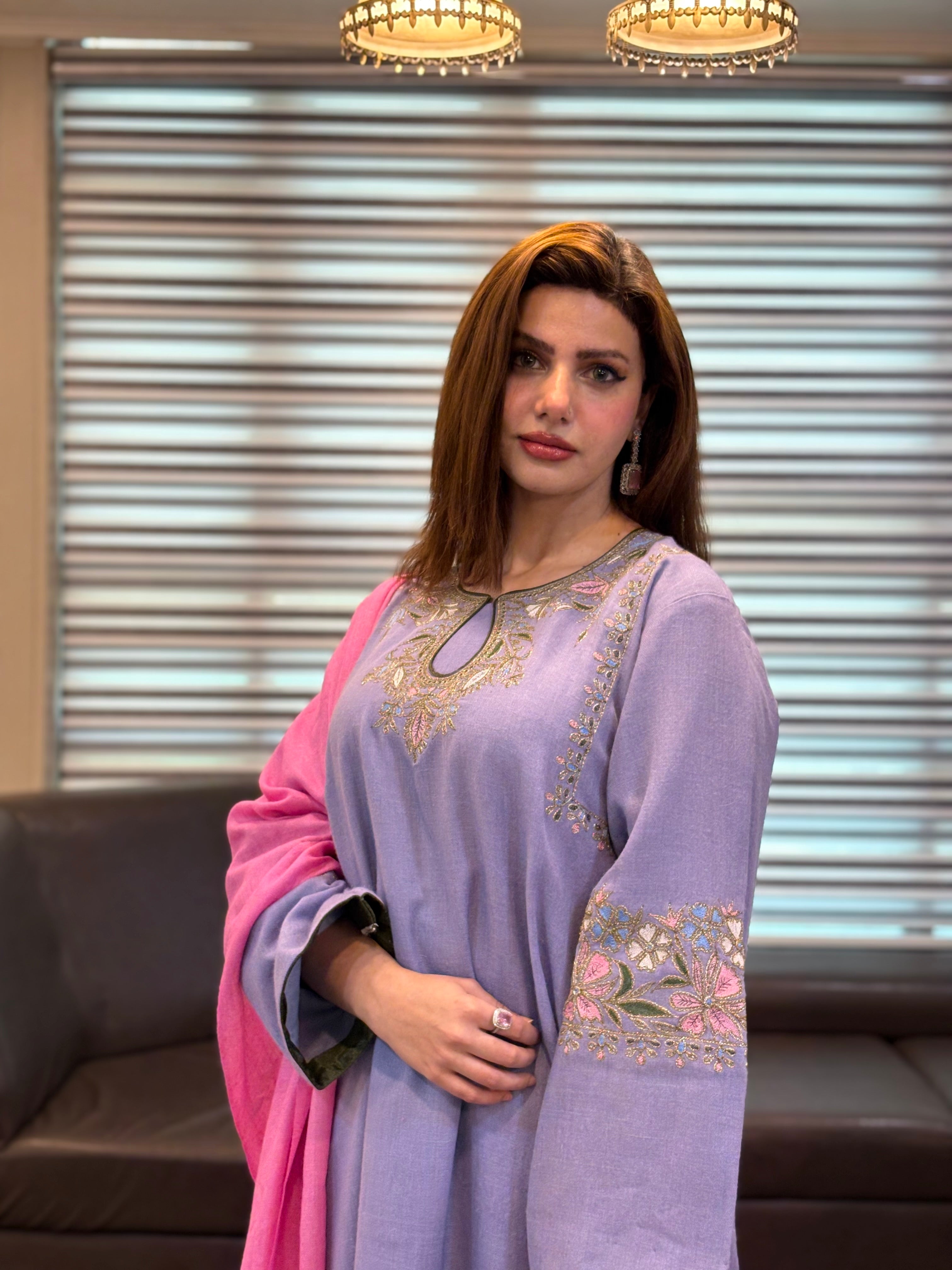 Purepashmina blend kurta set pwb579