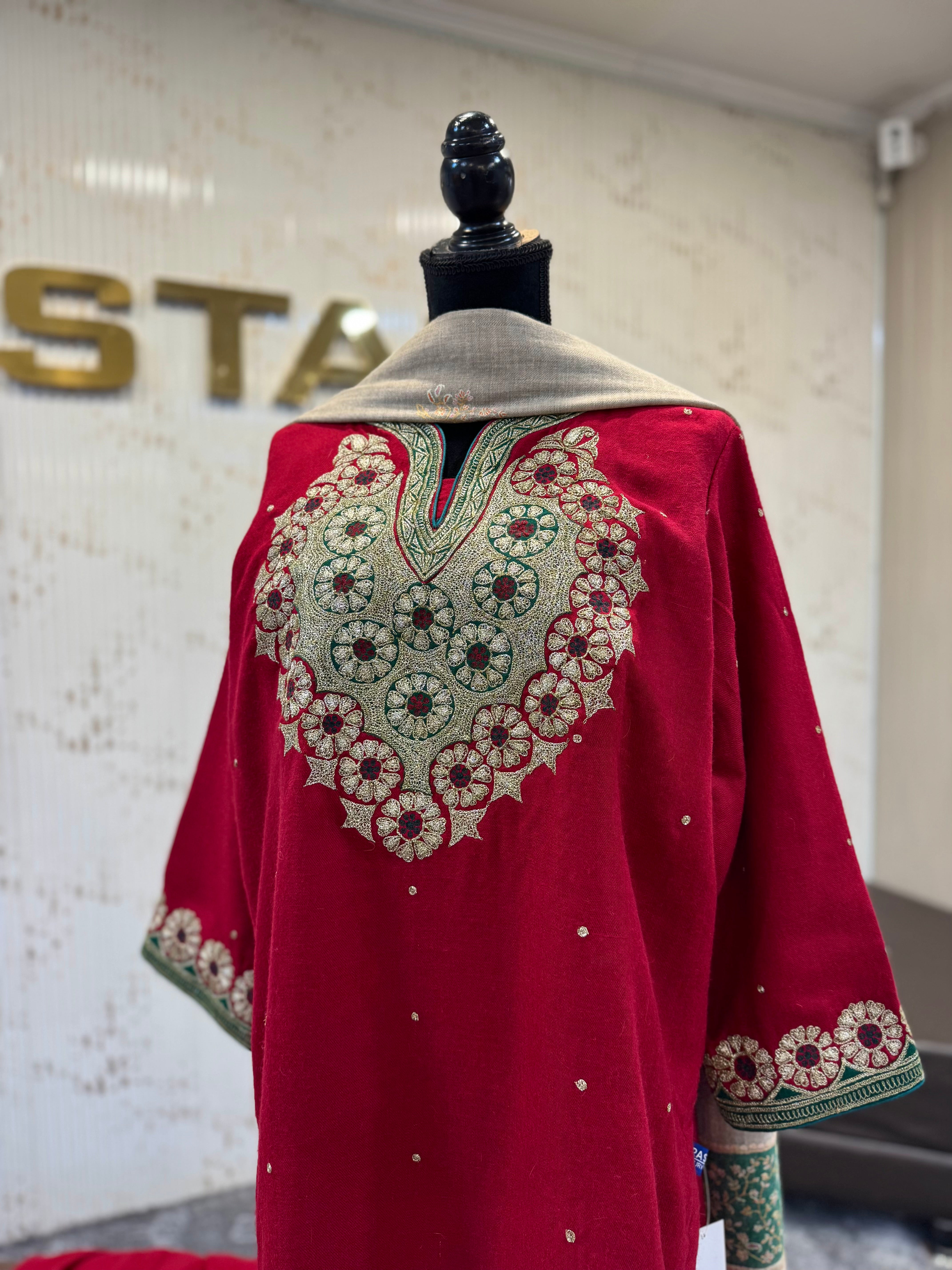 Purepashmina blend kurta set pwb564