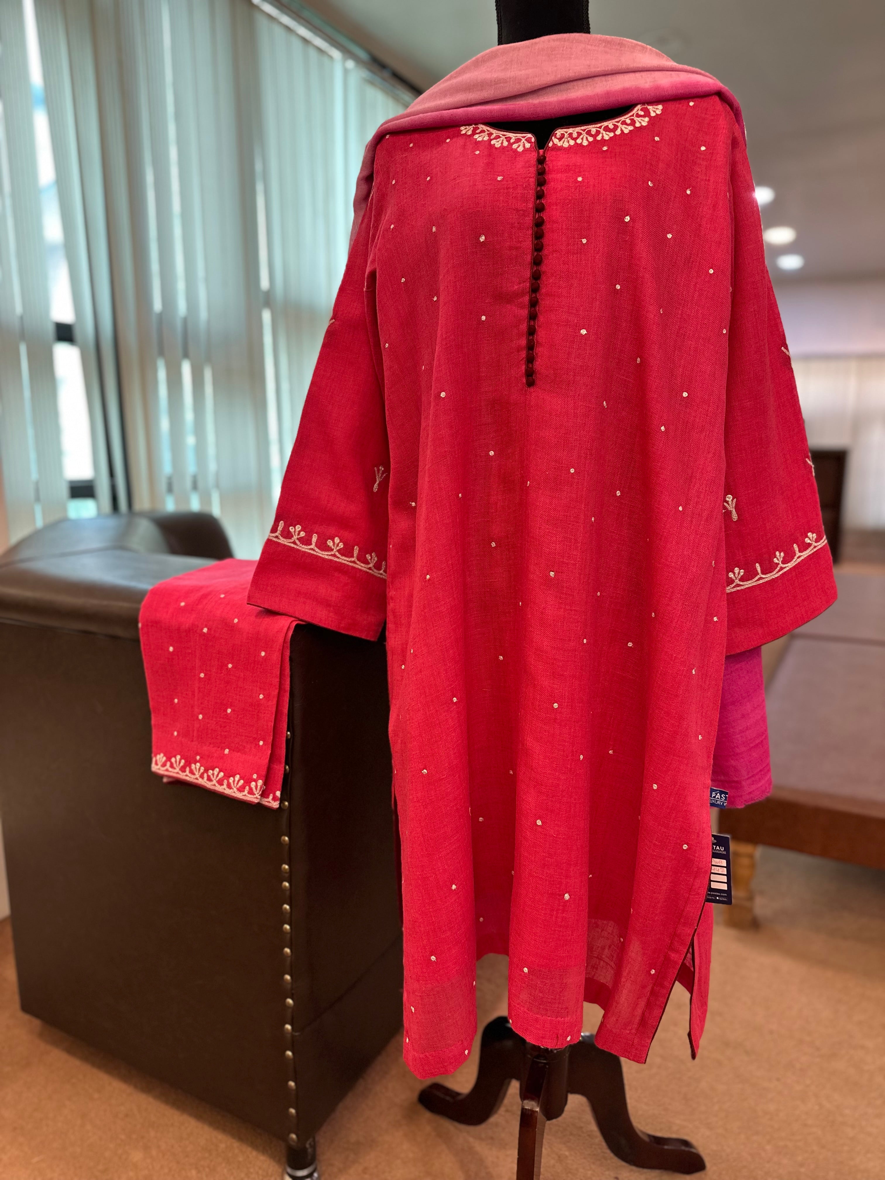 Purepashmina blend kurta set pwb447